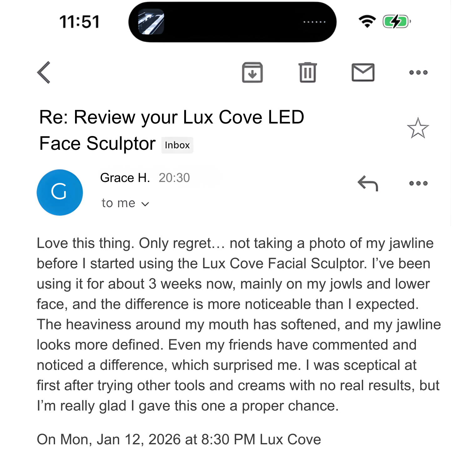 Lux Cove Facebook ad