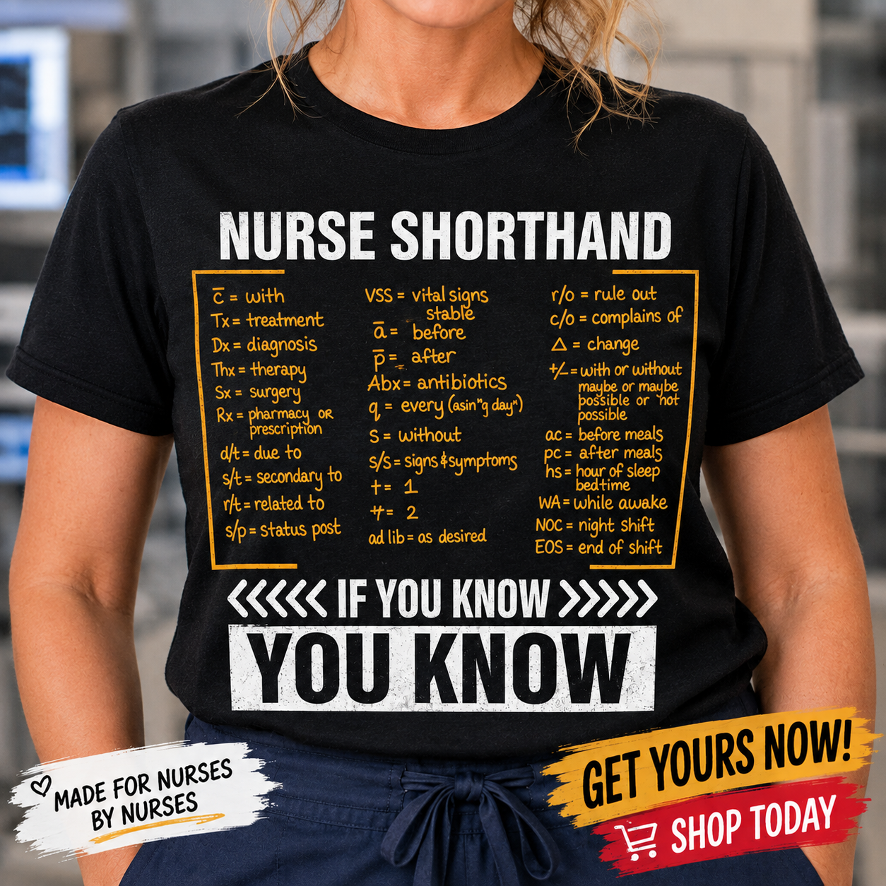 Grumpy Nurse store Facebook ad