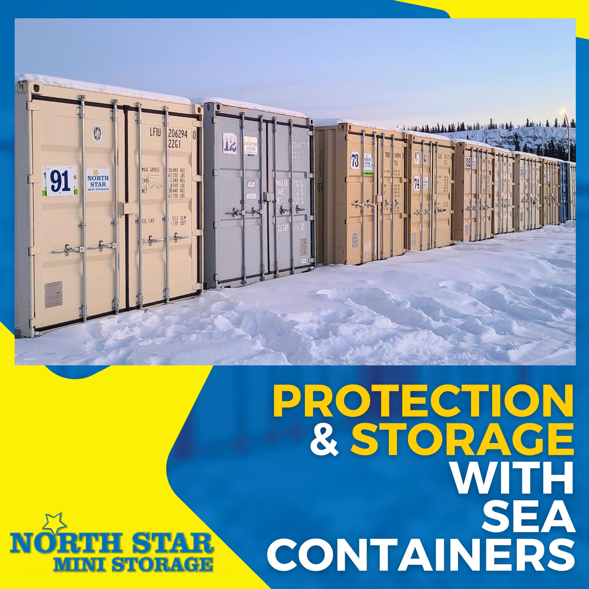 North Star Mini-Storage Facebook ad: Secure Storage Made Easy & Affordable!