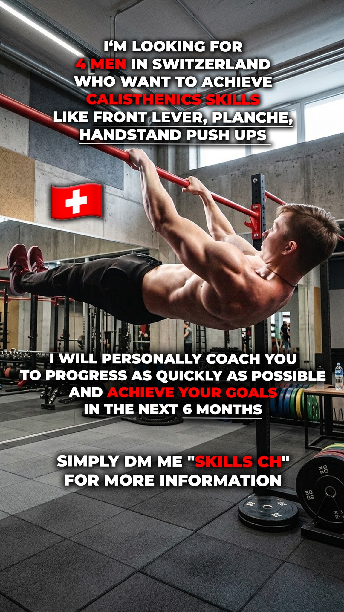Lauris Leikarts Facebook ad: SEND ME A DM SKILLS SWITZERLAND IF YOU…