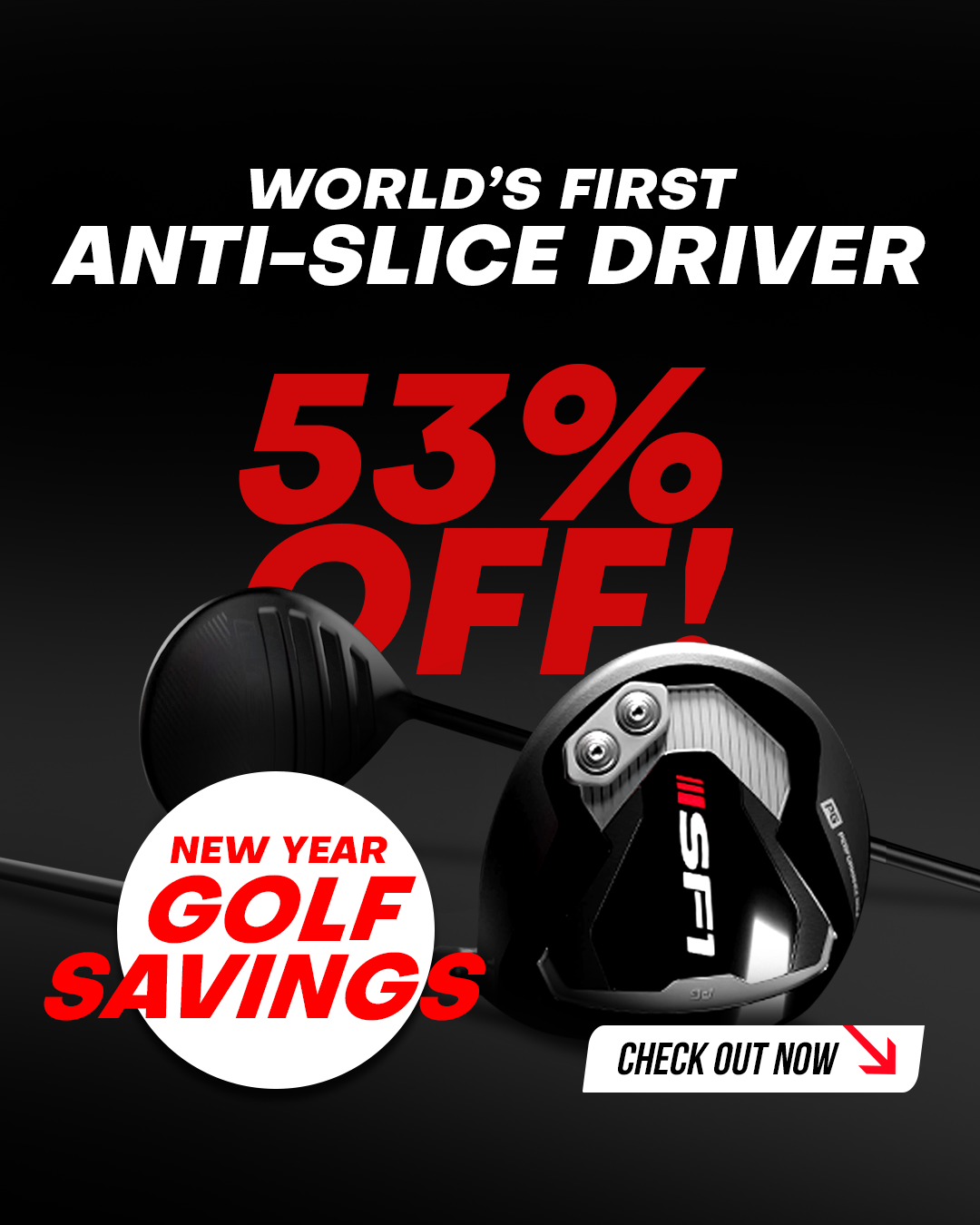 Performance Golf Facebook ad