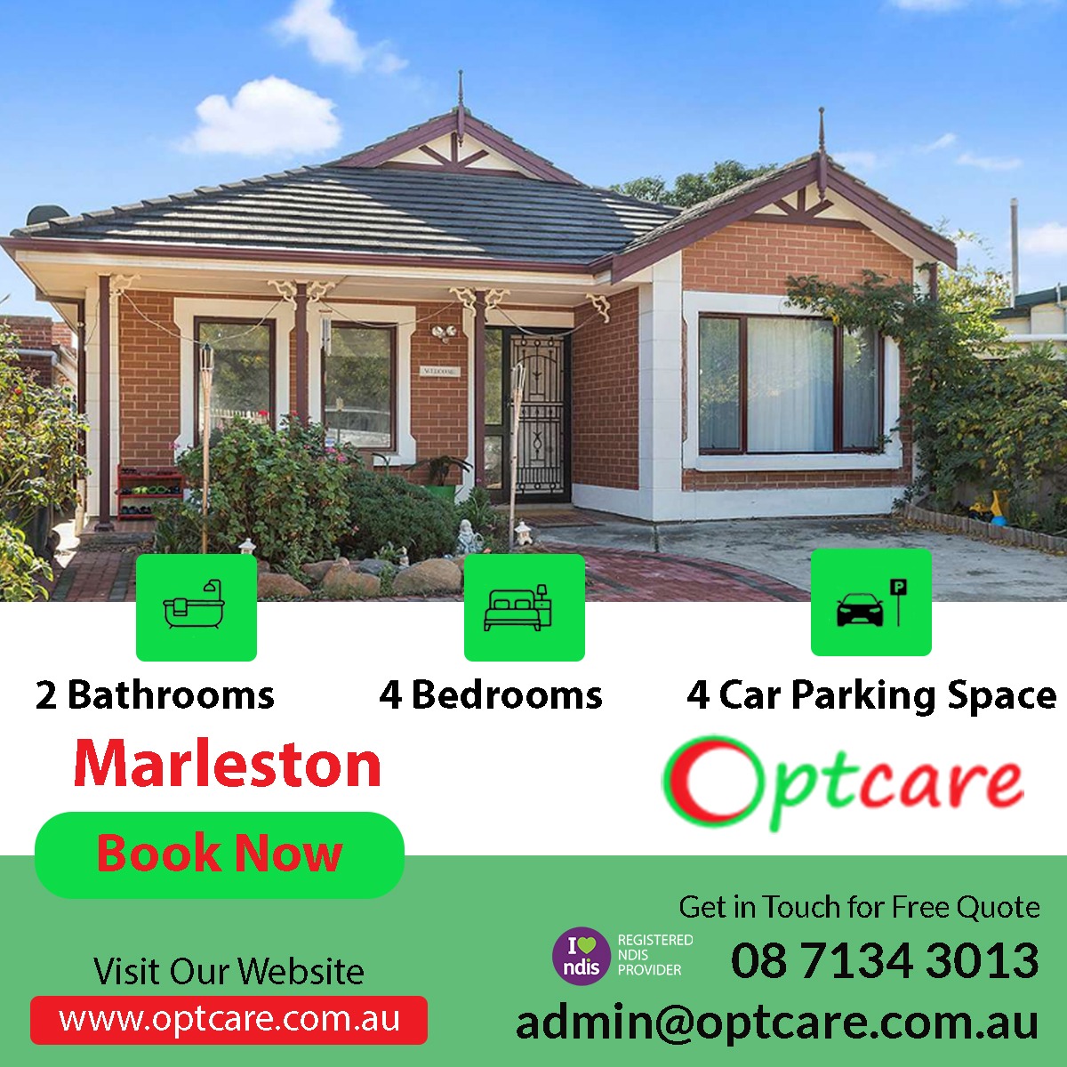 Optcare Disability Services Facebook ad: Find Your Perfect Home Today!