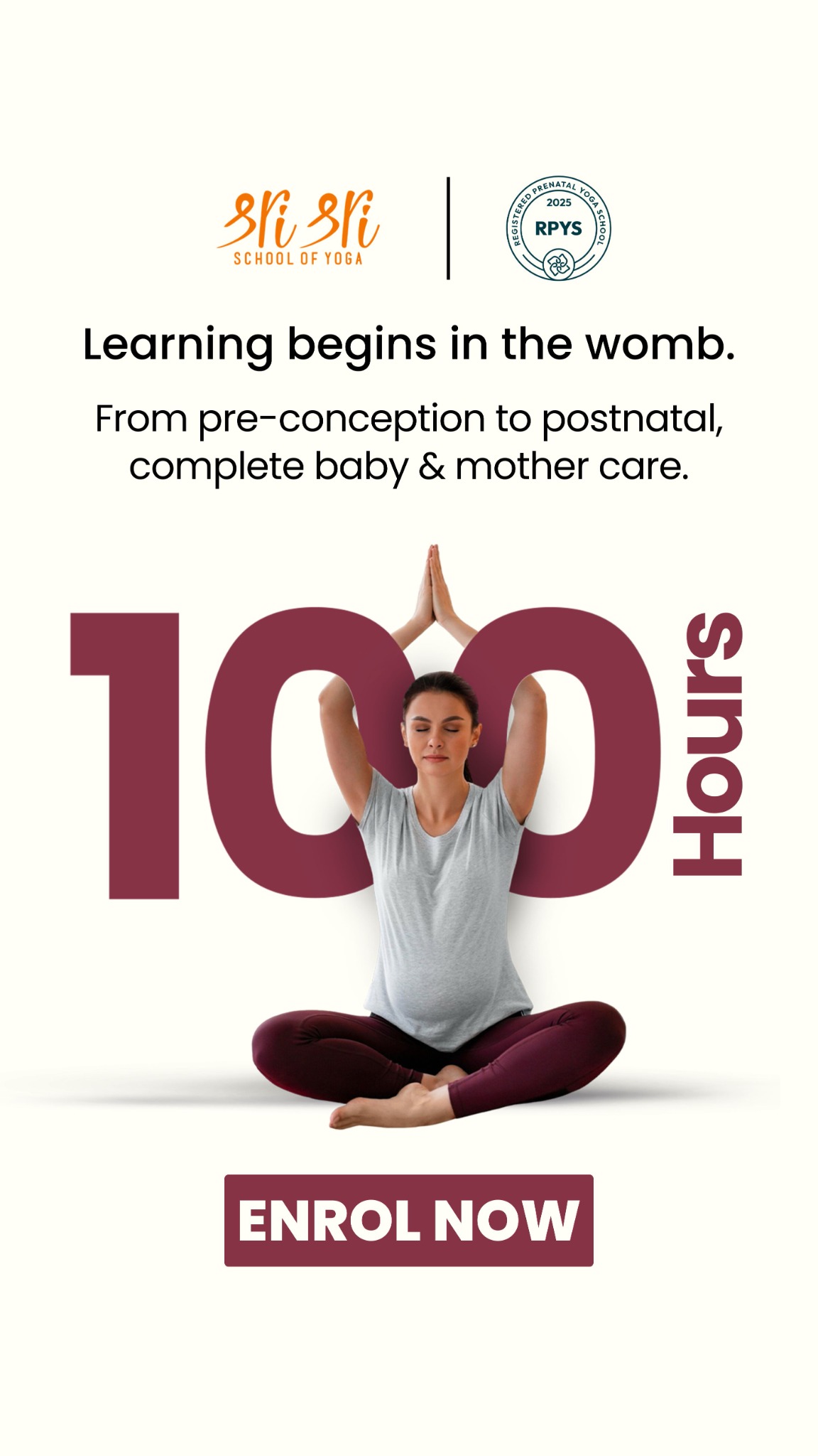 Sri Sri School of Yoga - Yoga Teacher Training Facebook ad