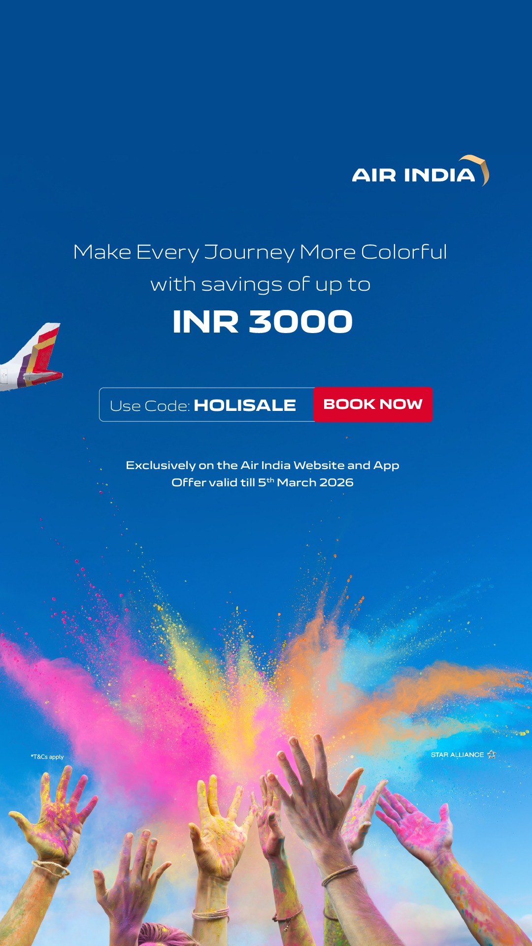 Air India Facebook ad