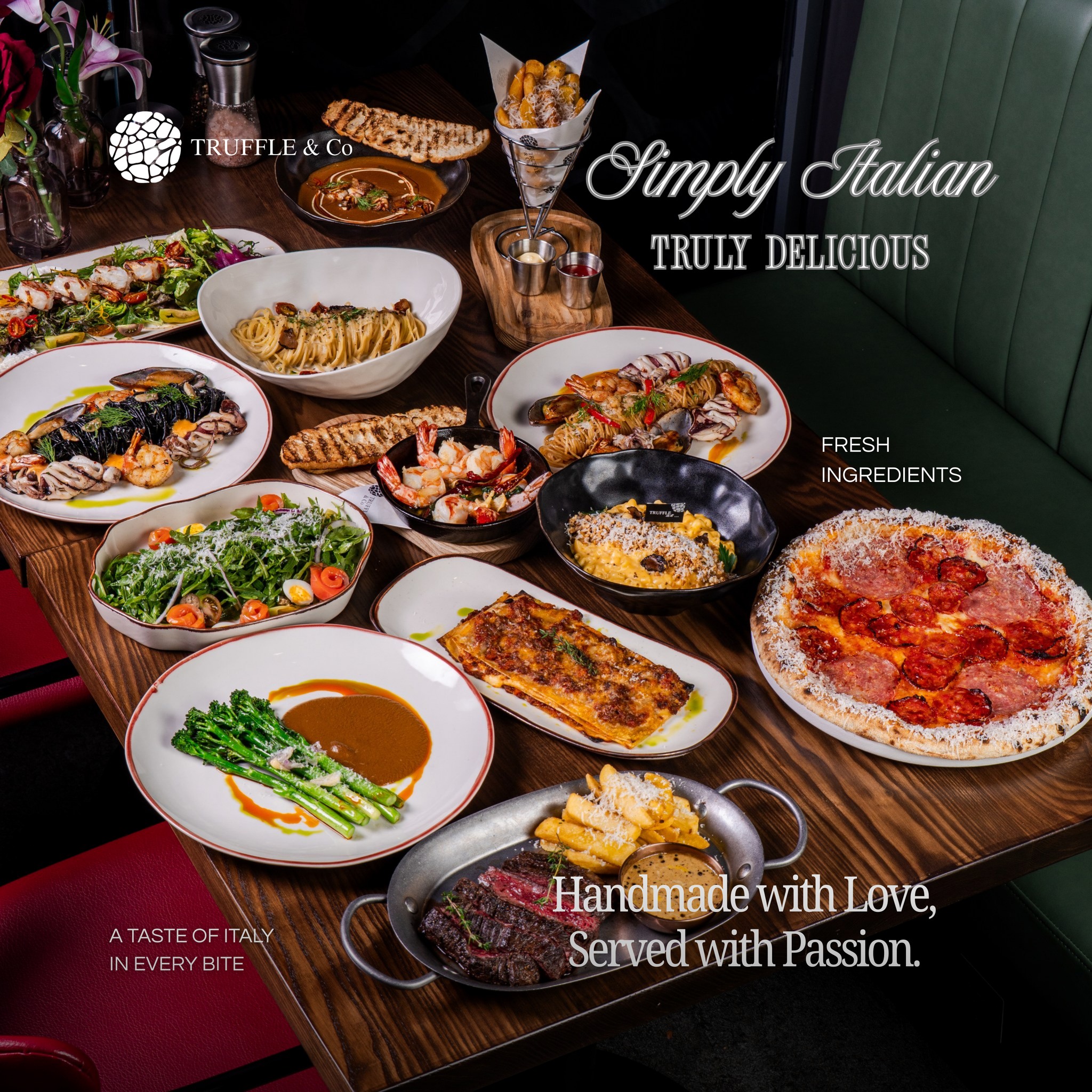 Truffle & Co. Facebook ad: 𝐒𝐢𝐦𝐩𝐥𝐲 𝐈𝐭𝐚𝐥𝐢𝐚𝐧, 𝐭𝐫𝐮𝐥𝐲 𝐝𝐞𝐥𝐢𝐜𝐢𝐨𝐮𝐬