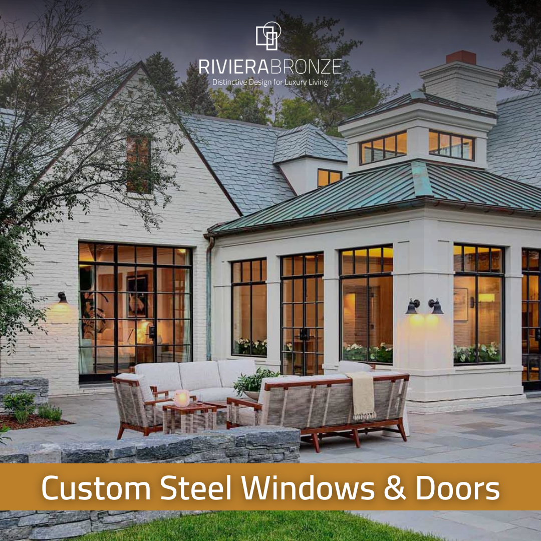 Riviera Bronze MFG Facebook ad: Custom Steel and Bronze Windows & Doors built…