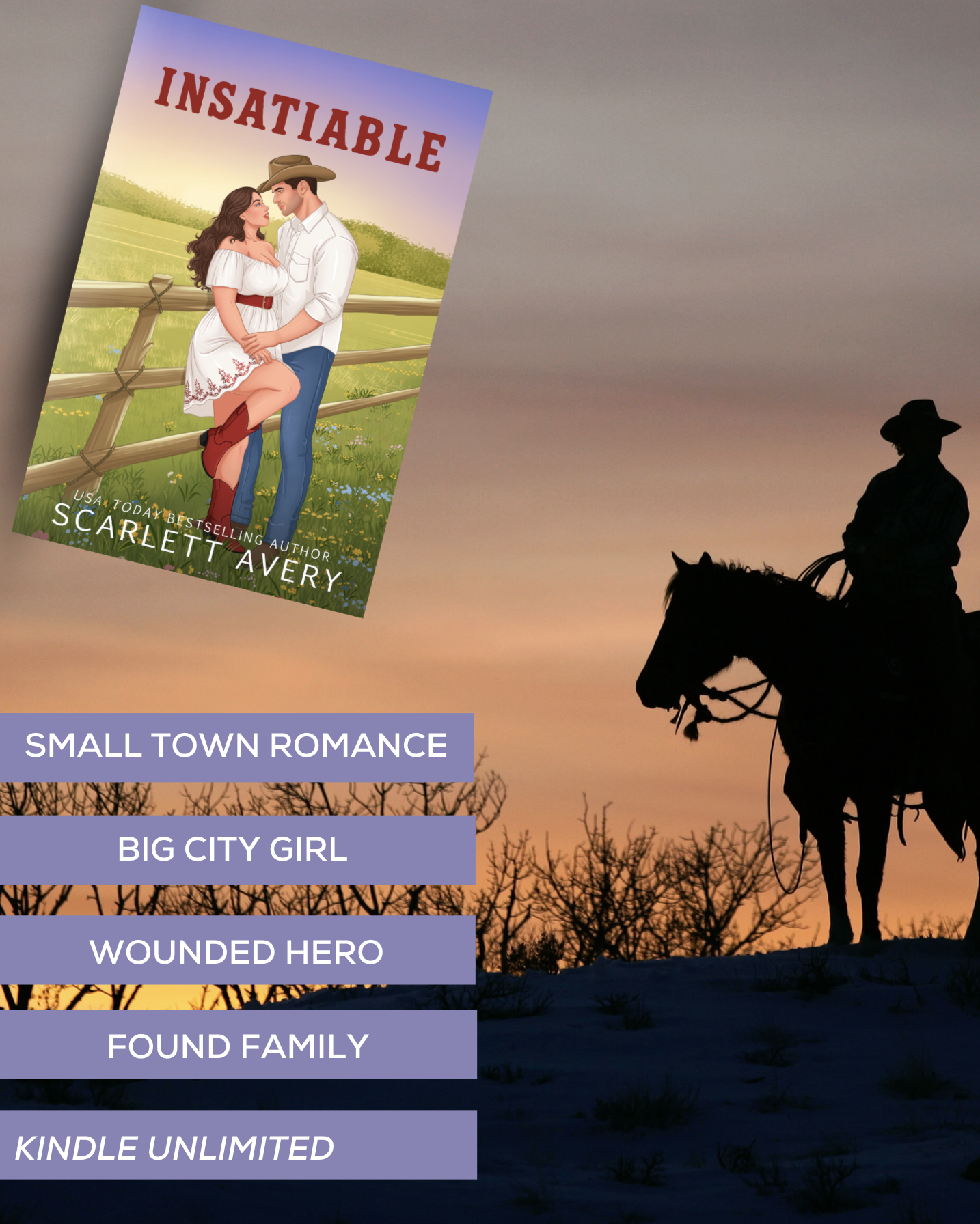 Scarlett Avery Romance Author Facebook ad
