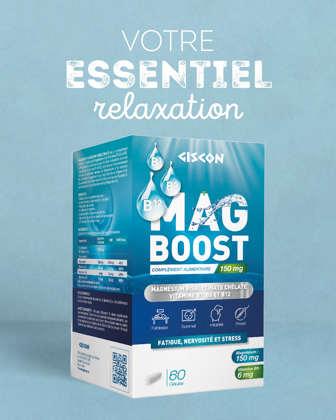 Giscon Facebook ad: MagBoost Magnesium Bisglycinate
