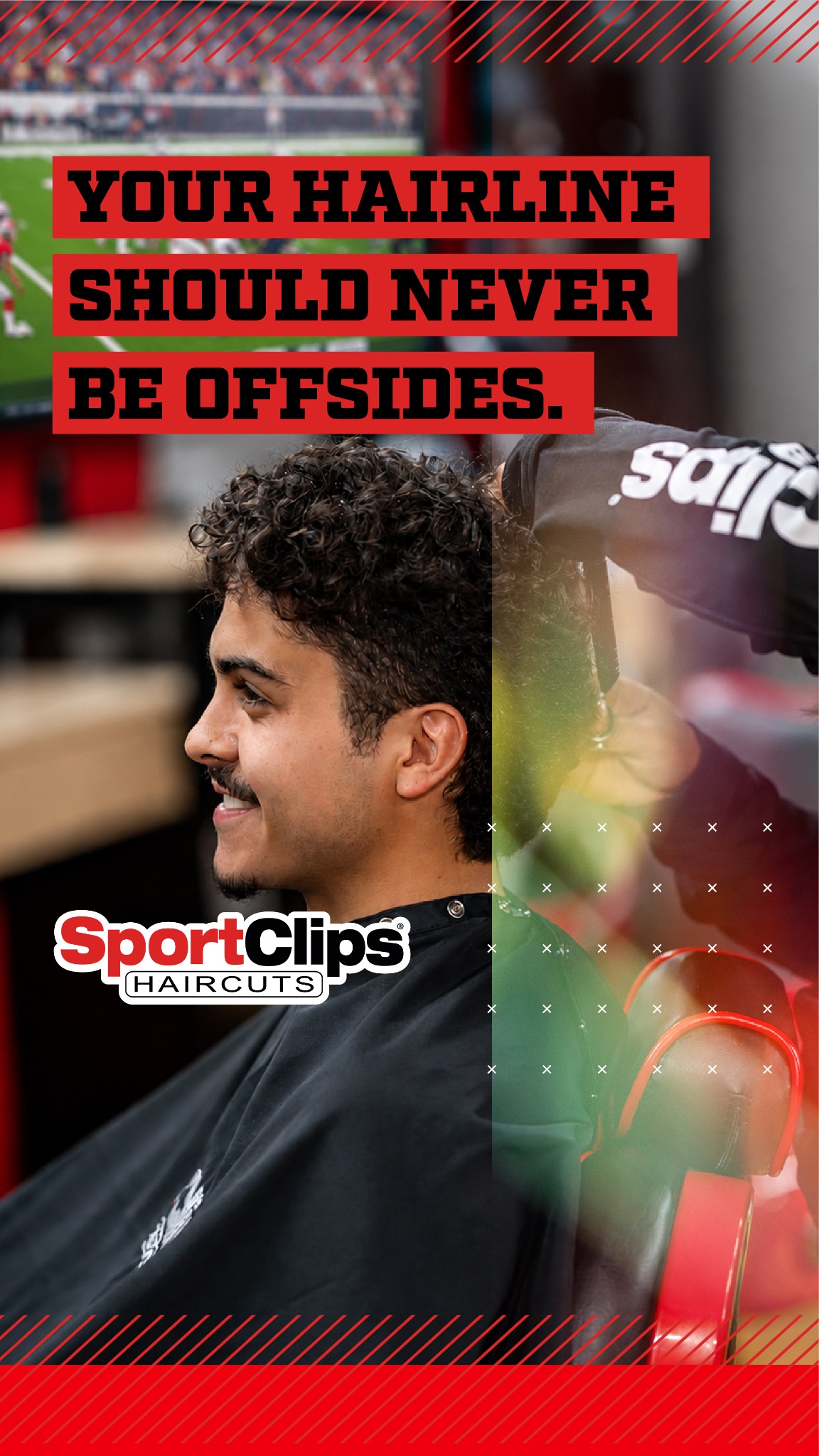 Sport Clips Haircuts Facebook ad: Game Day Ready Hair