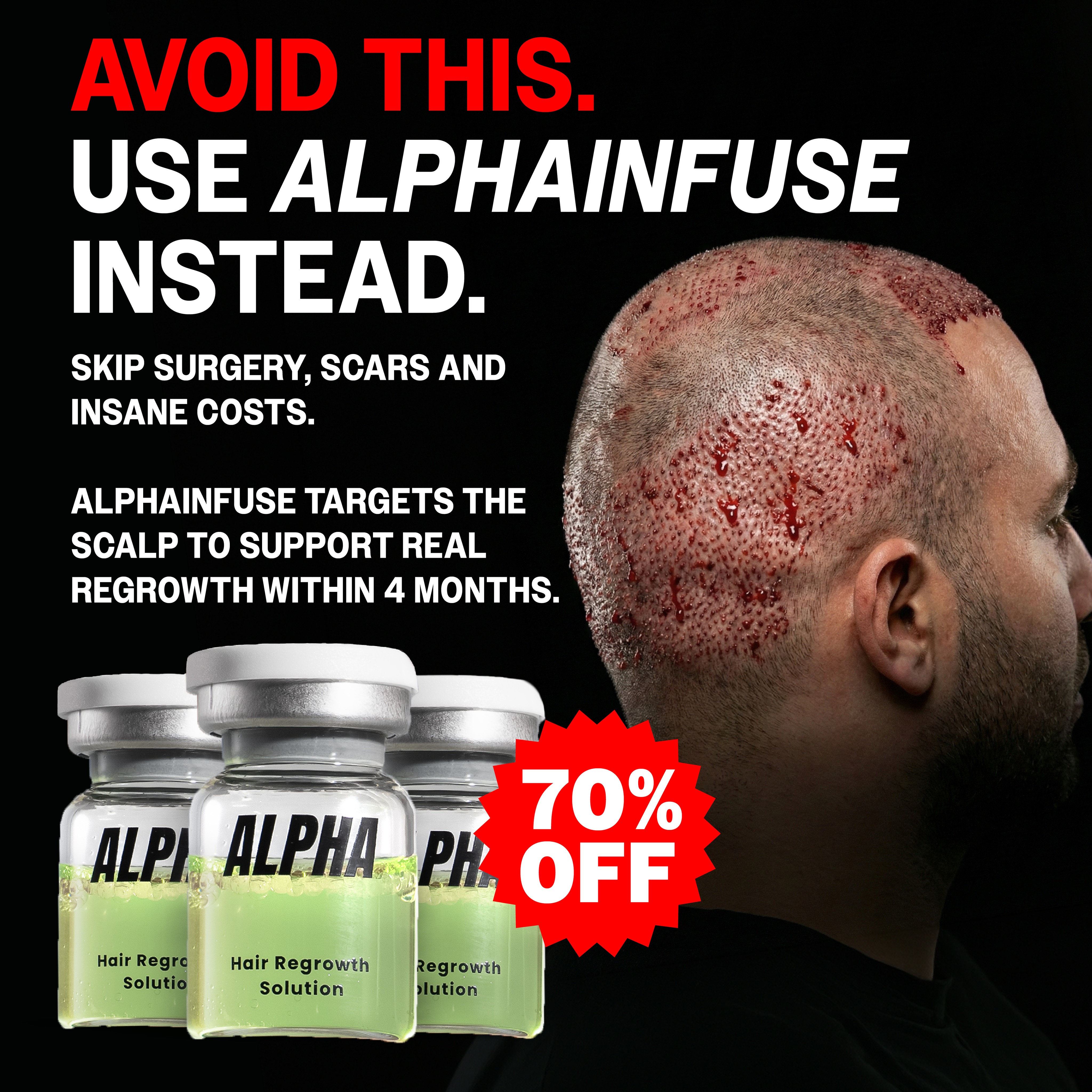 AlphaInfuse Facebook ad