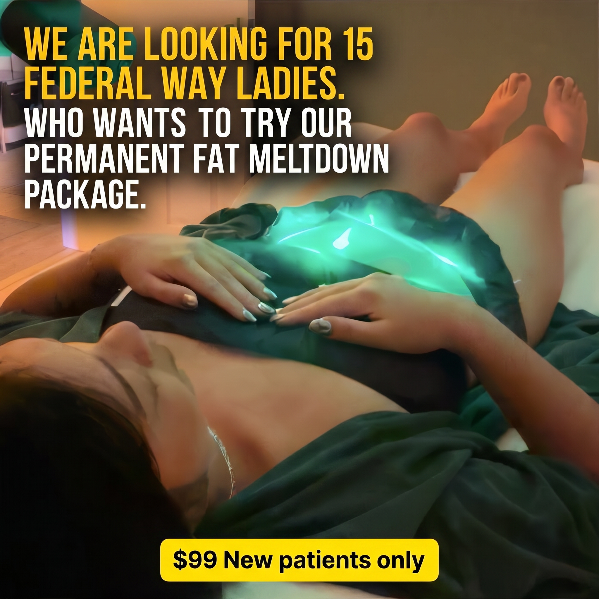 LaVie Skinthetics Medspa Facebook ad: Permanently Destroy Fat Cells in 60 Min, $99