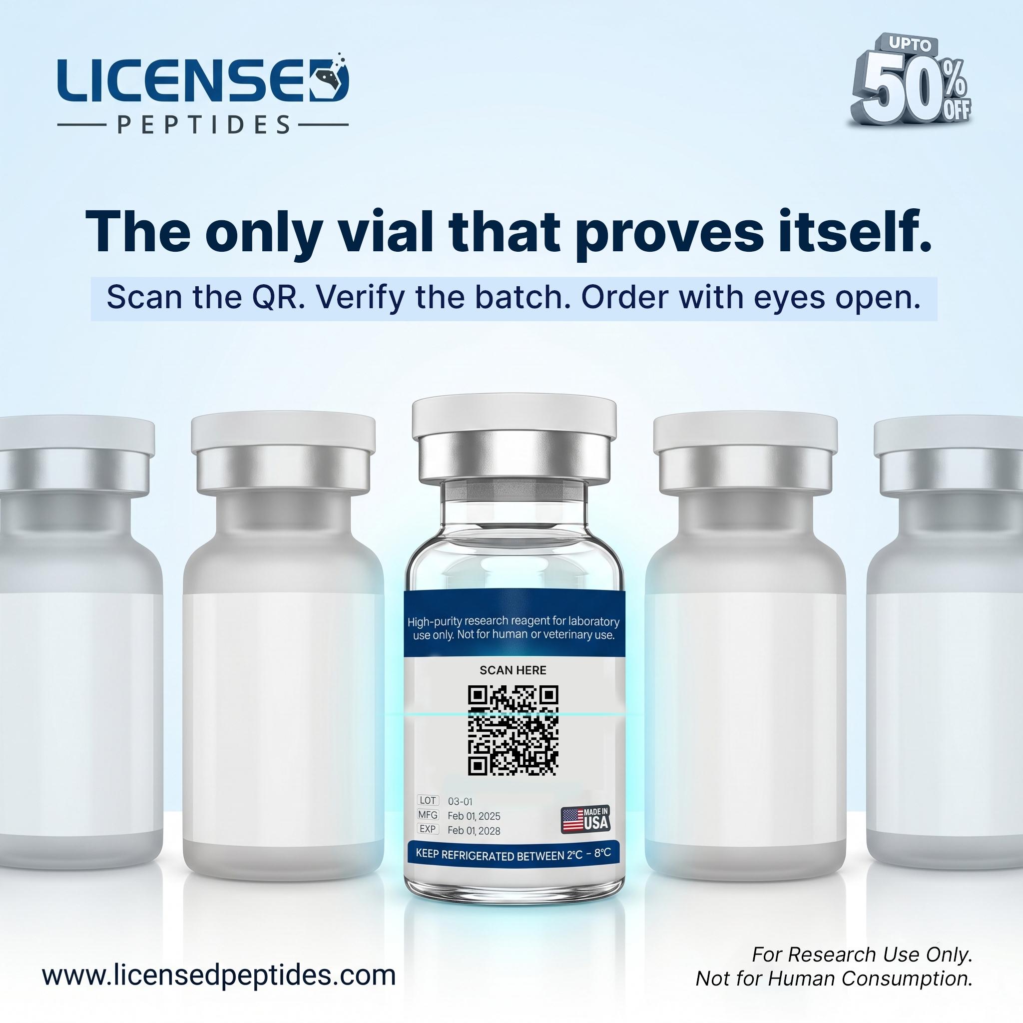 Licensed Peptides Facebook ad