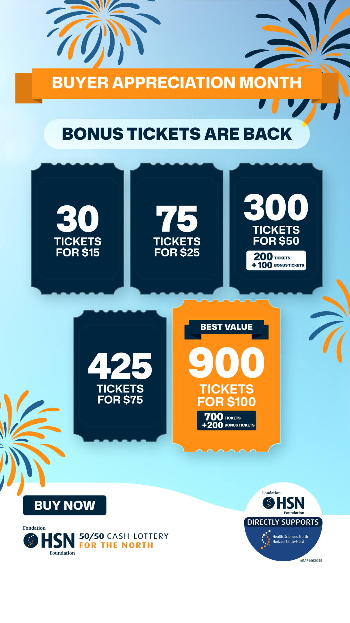 HSN 50/50 Facebook ad
