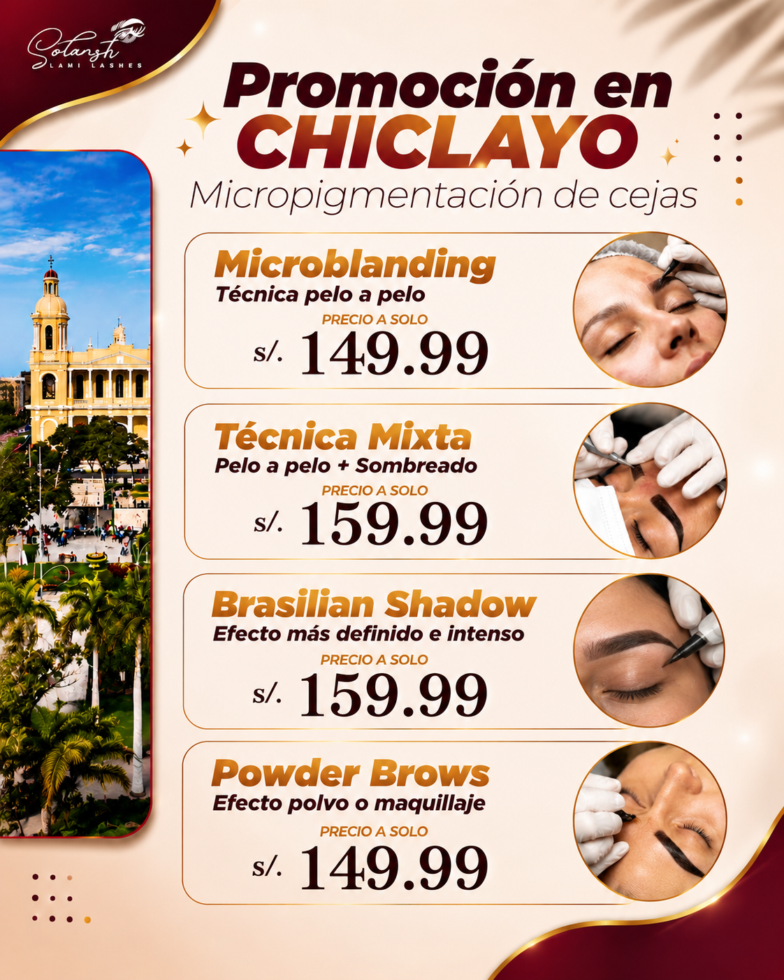 Solansh Lash & Brow Facebook ad: PROMOCIÓN EN CHICLAYO