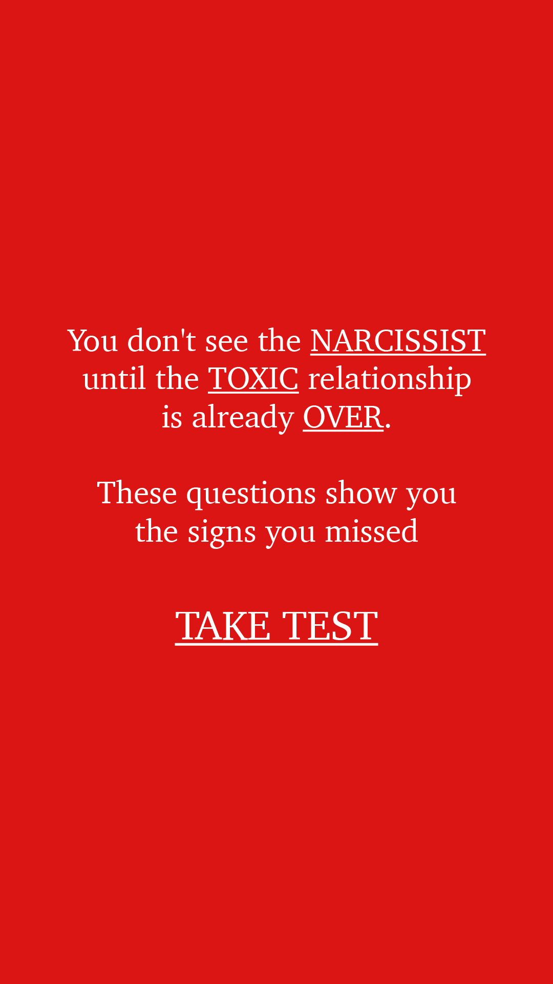 Personality Type Facebook ad
