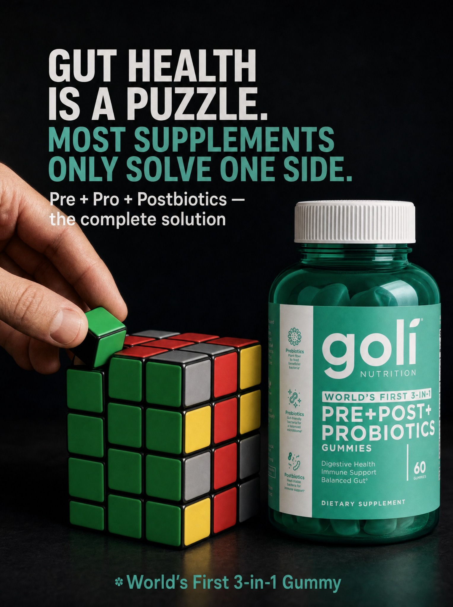 Goli Facebook ad: OVER 60% OFF + 100% FREE Shipping