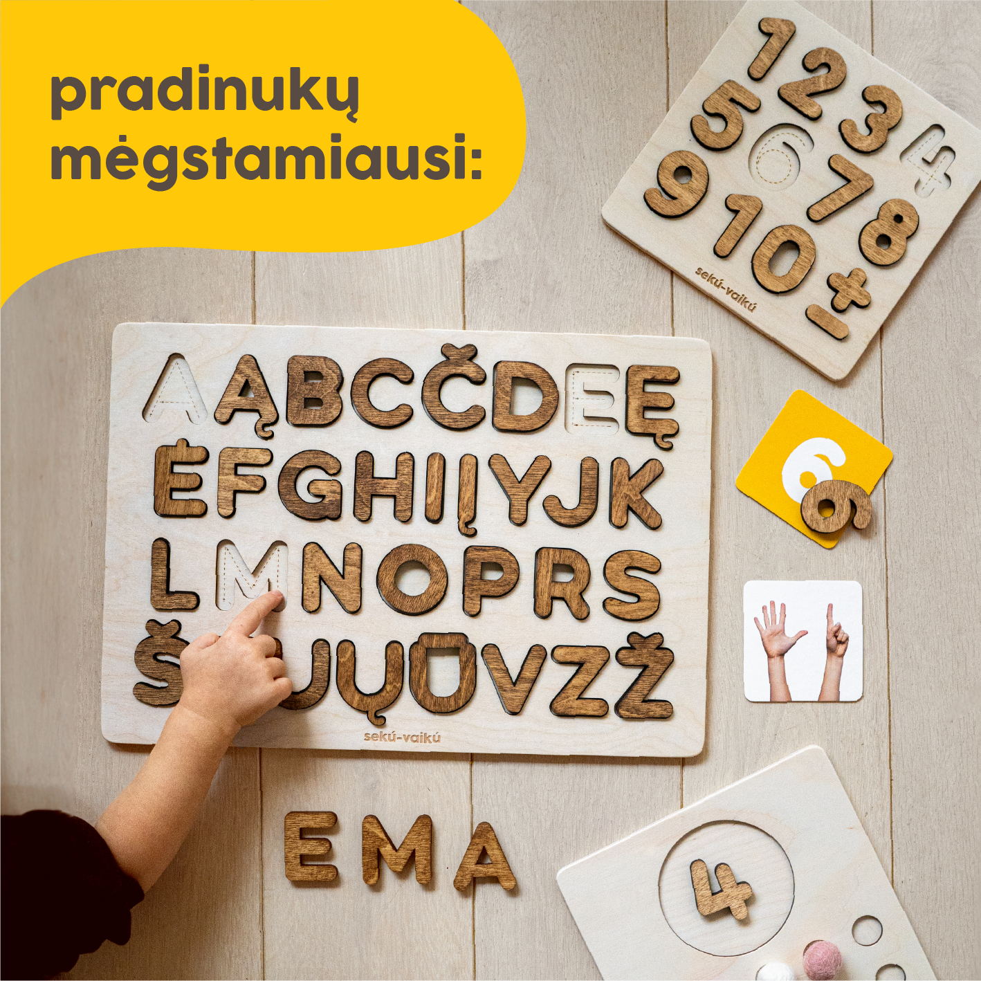 Seku-Vaiku Facebook ad: MOKYTIS = ŽAISTI!