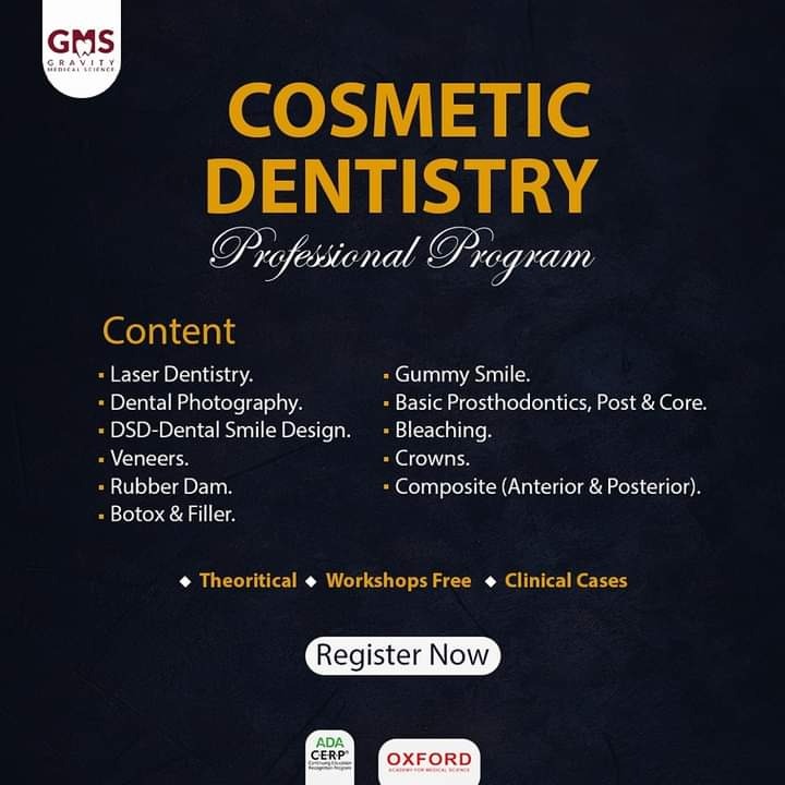 Gravity Medical Training Facebook ad: Cosmetics Dentistry professional Program بخصم خاص لأول 10…