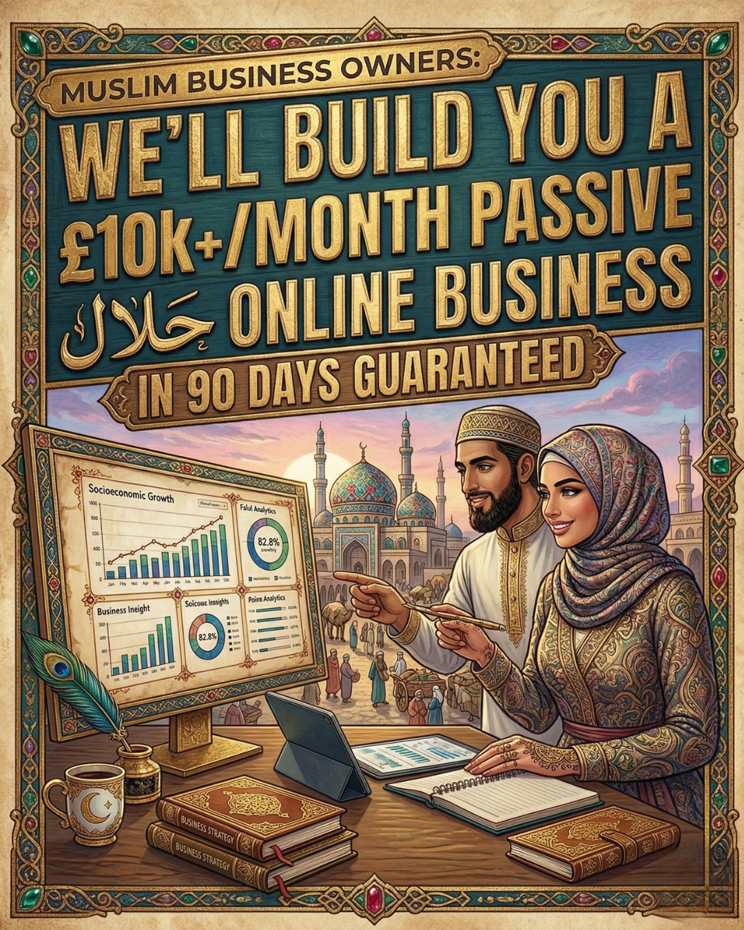 Shariah Advisory Facebook ad: How To Build a 6-Figure Halal Business