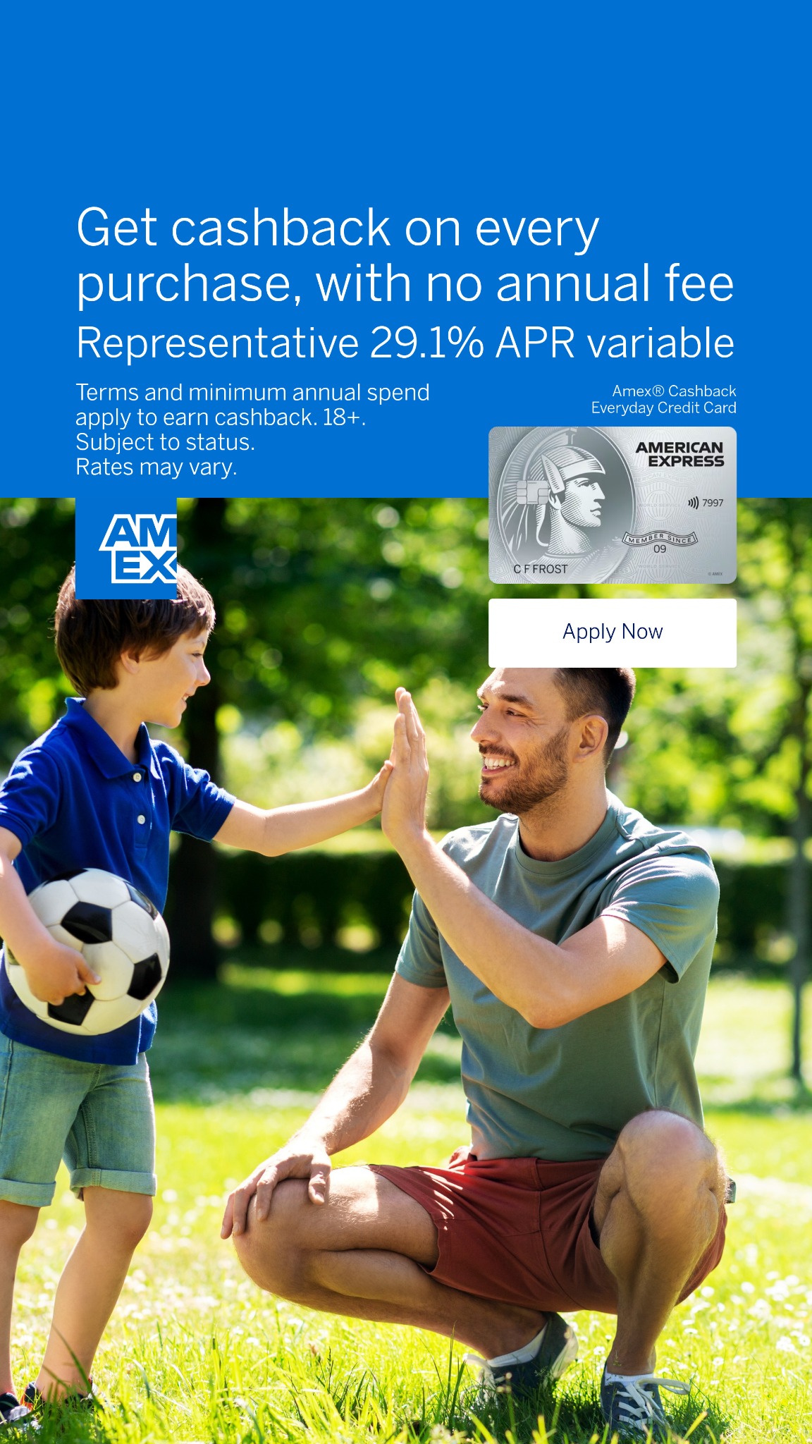 American Express Facebook ad