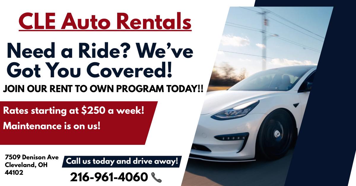 CLE AUTO Rental Facebook ad: Need a car today?