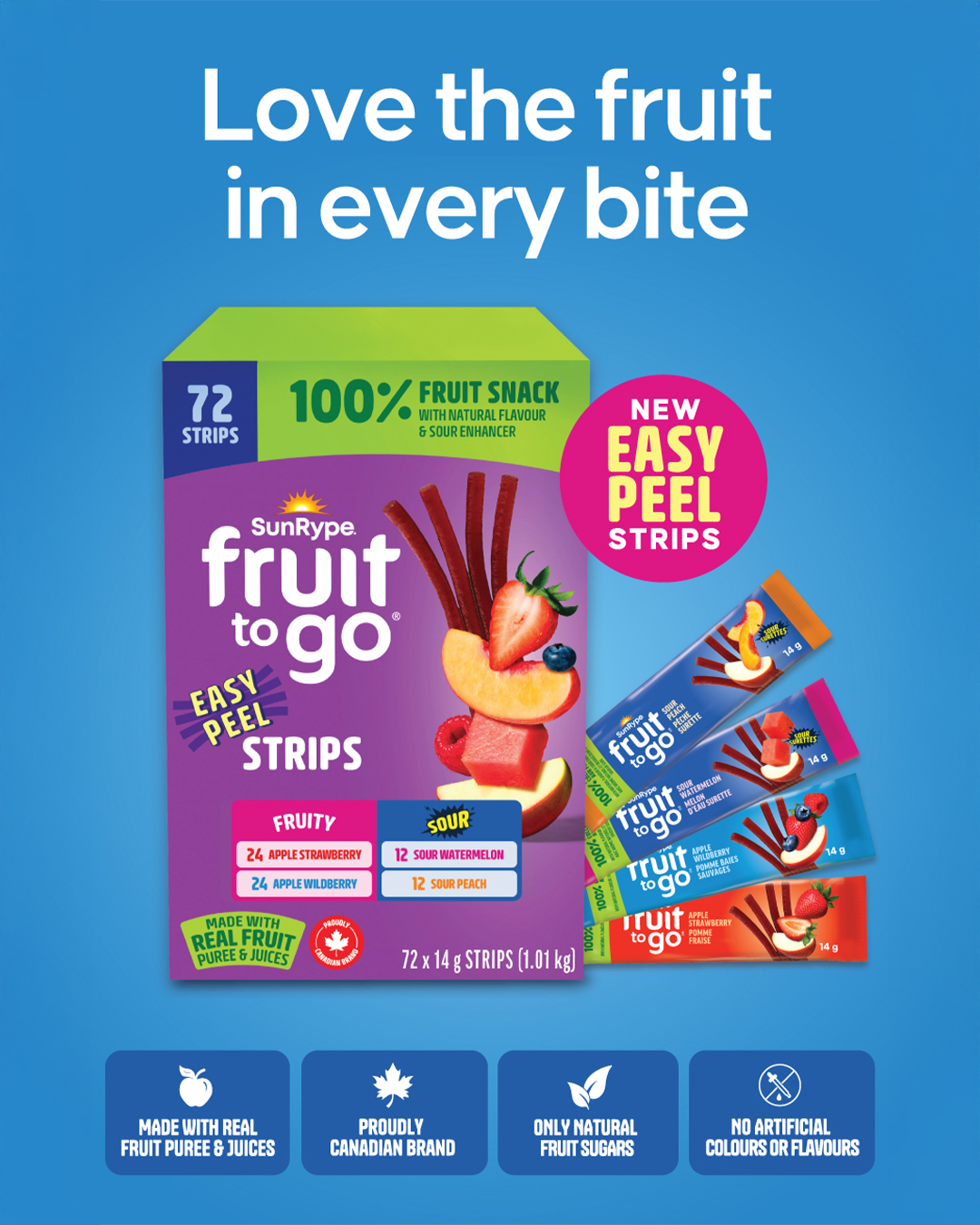 SunRype Facebook ad: Snack time just got a whole lot more…