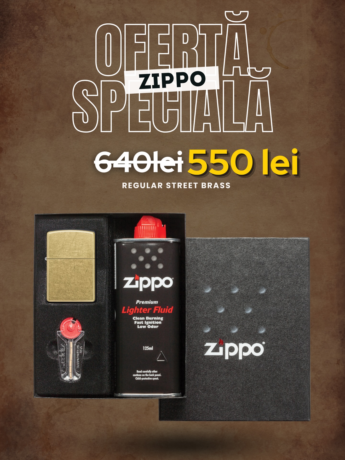 Lux Presents Facebook ad: Promoție specială Zippo