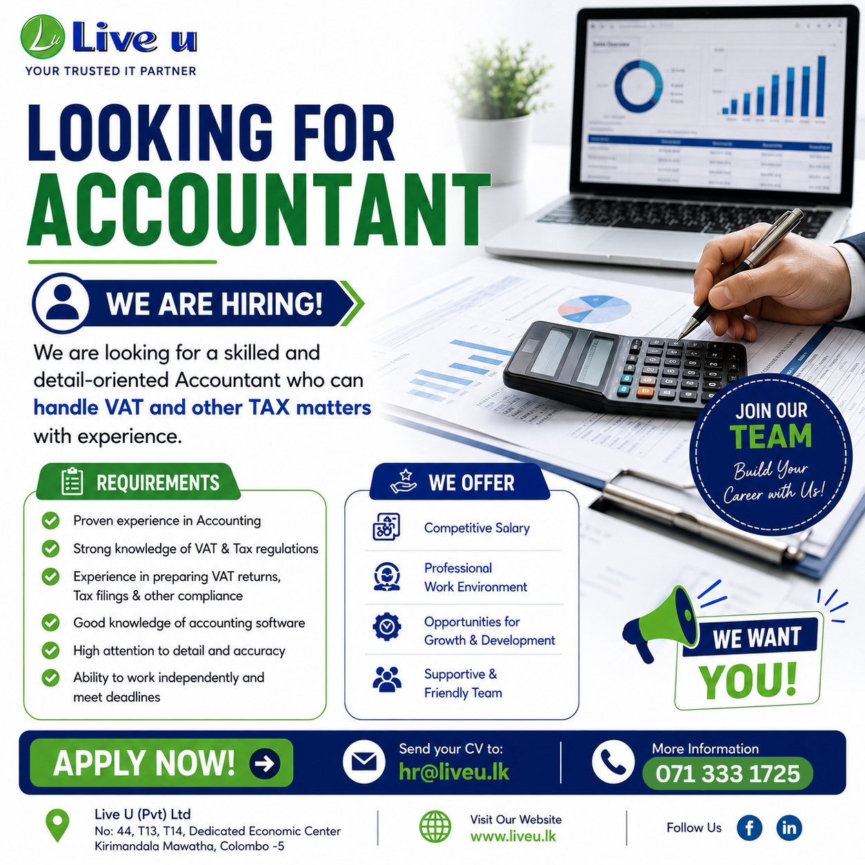 Live U (PVT) LTD Facebook ad