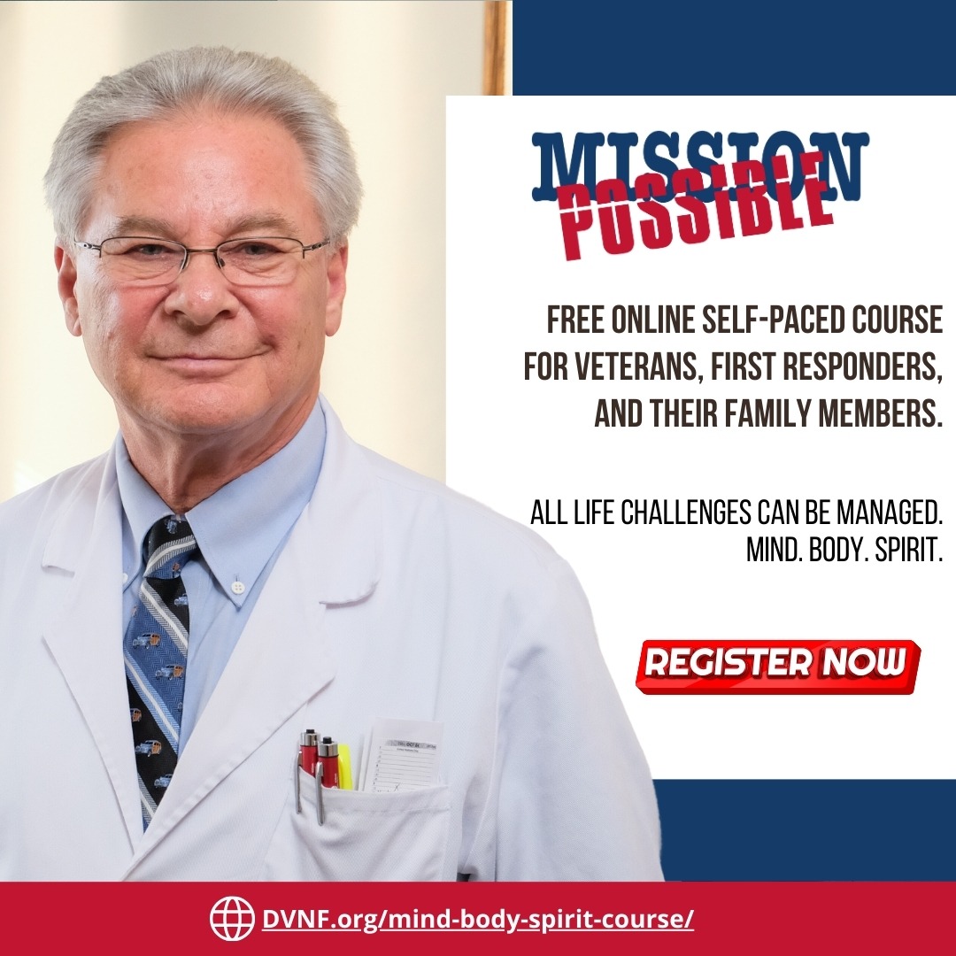 Disabled Veterans National Foundation - DVNF Facebook ad: Complimentary Online Course on Well-being for Veterans