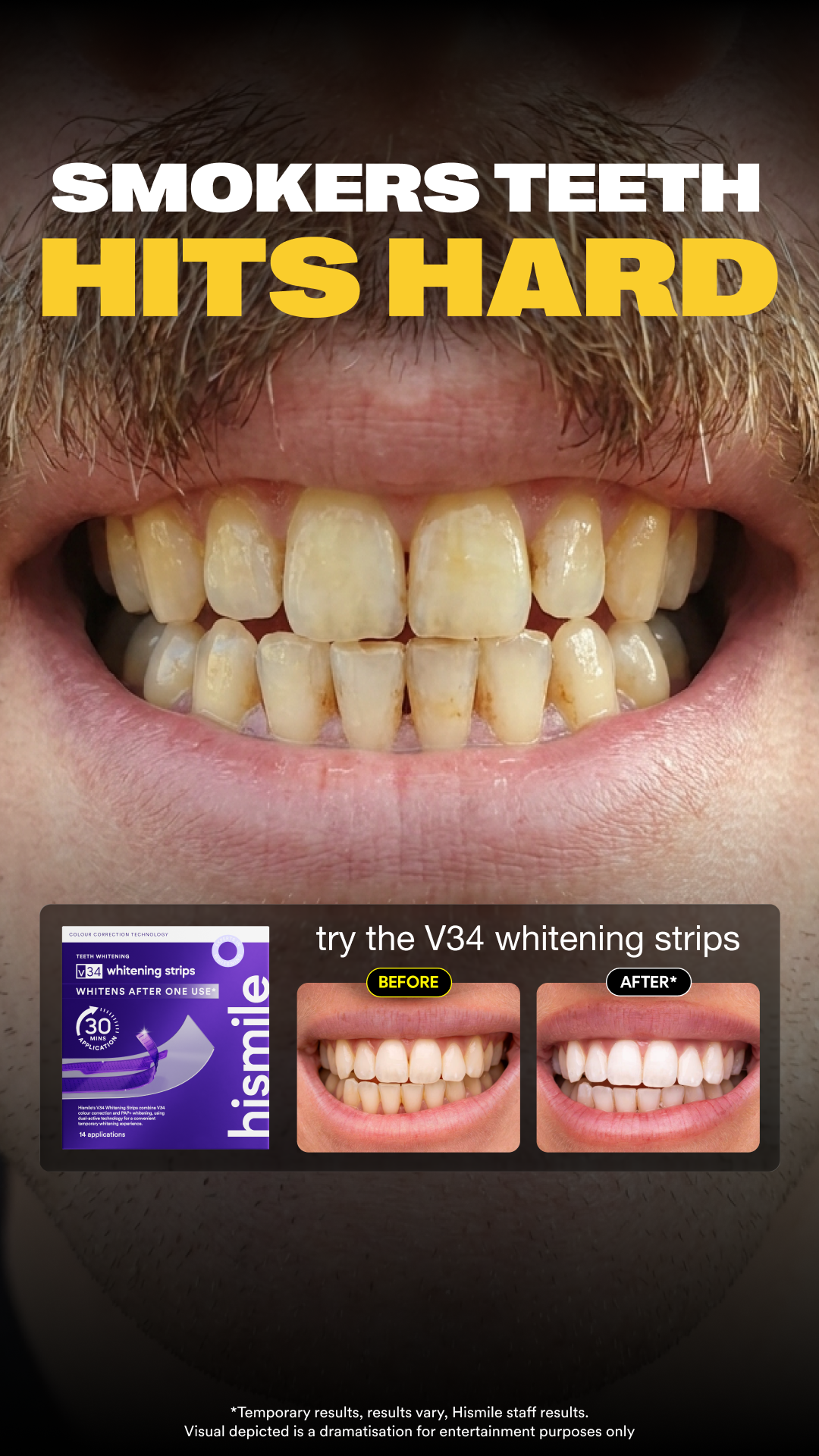 Hismile Facebook ad