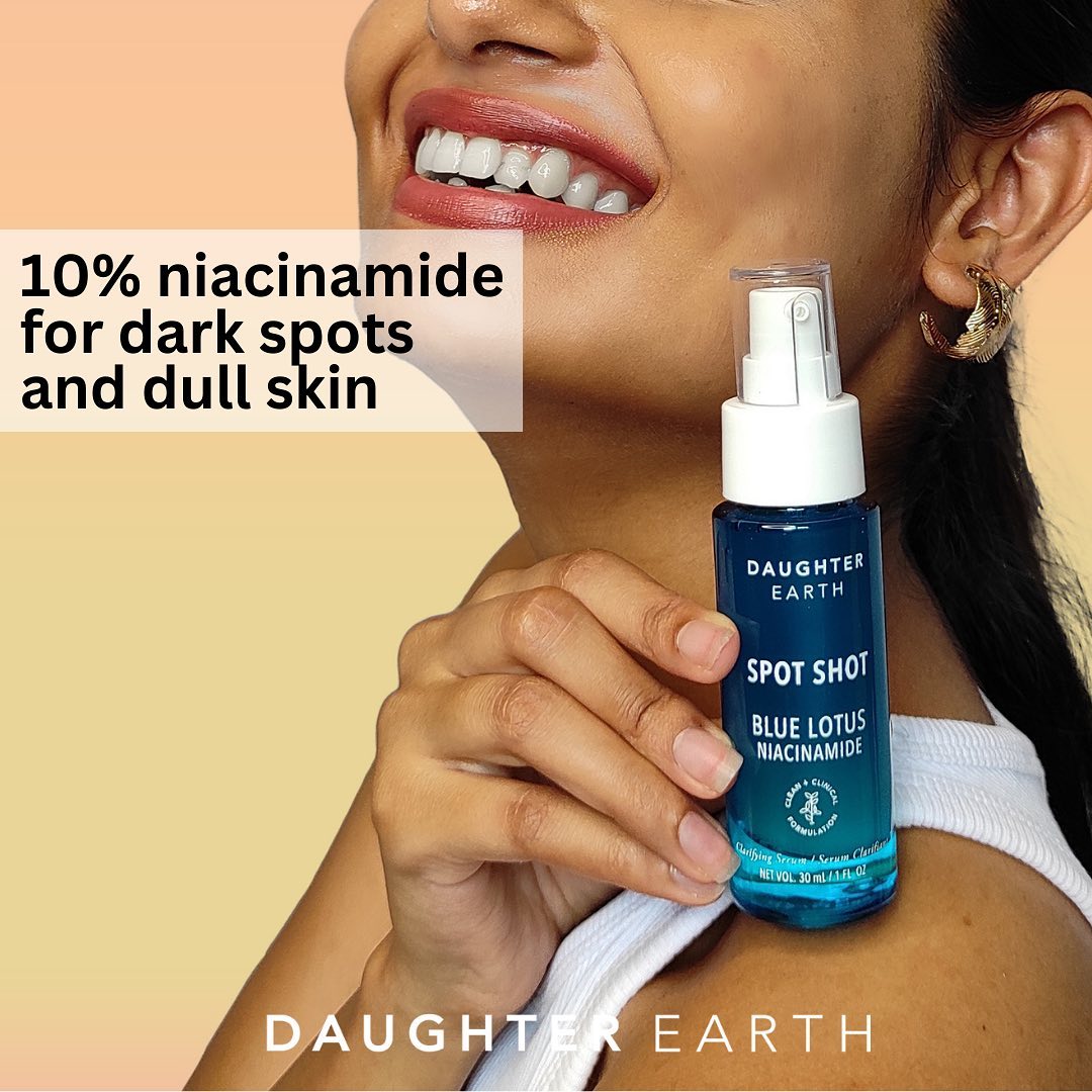 Daughter Earth Facebook ad: Daughter Earth 10% Niacinamide Face Serum | Spot Shot For…