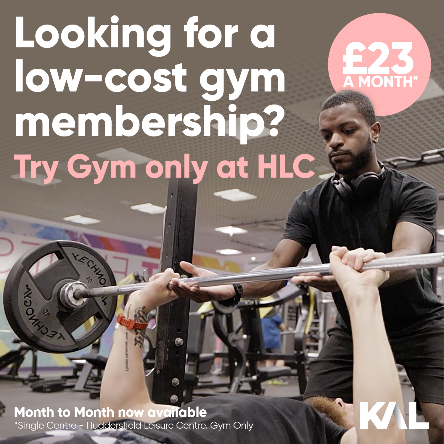 KAL Fitness Facebook ad: Gym Only for £23 a Month