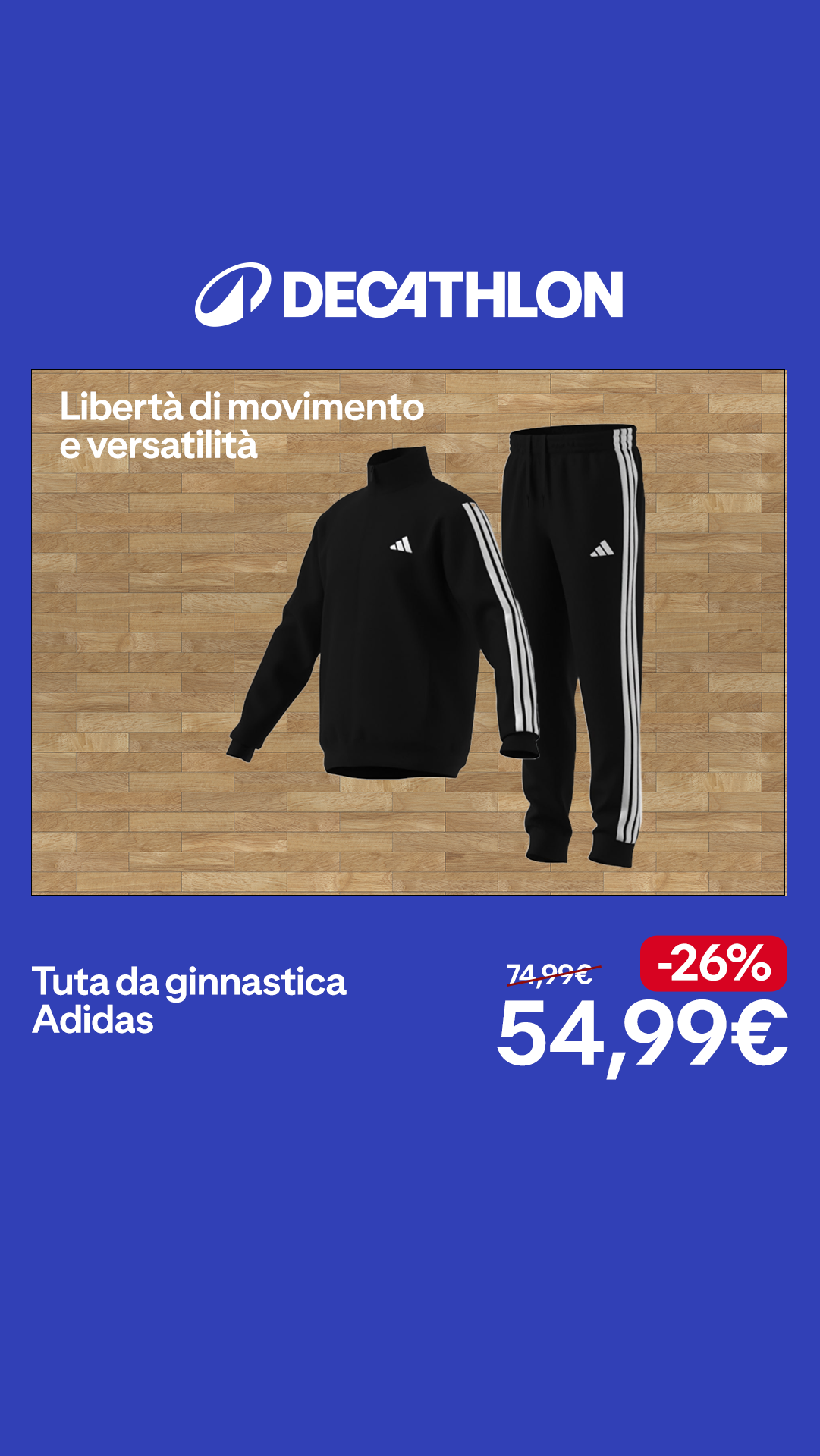 Decathlon Italia Facebook ad from Aug 19, 2026
