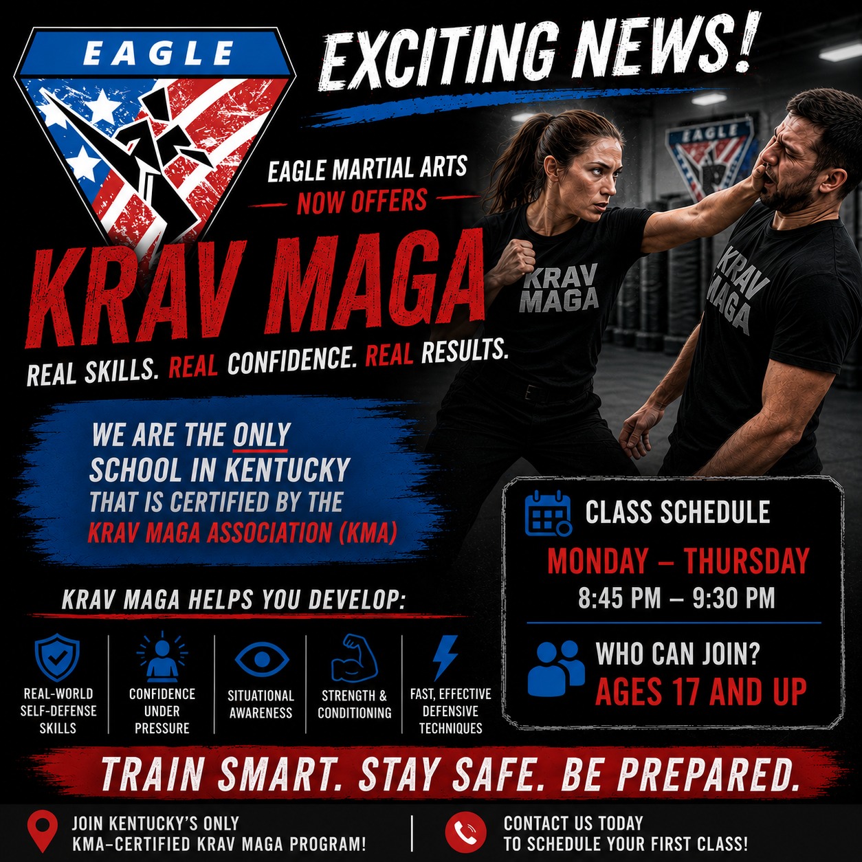 Eagle Martial Arts Lexington Facebook ad: Exciting News at Eagle Martial Arts!