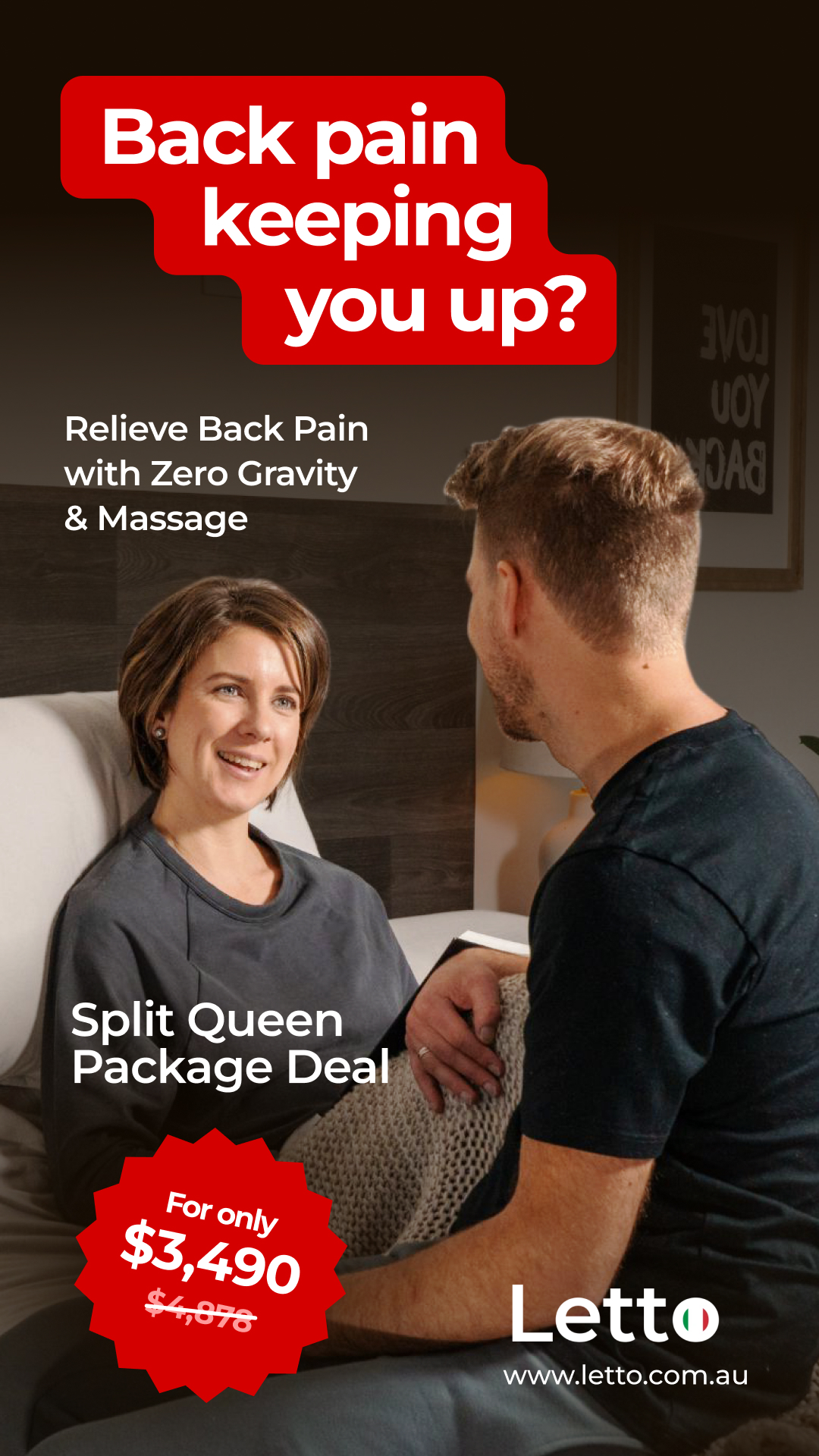 Letto Australia Facebook ad from Dec 15, 2025