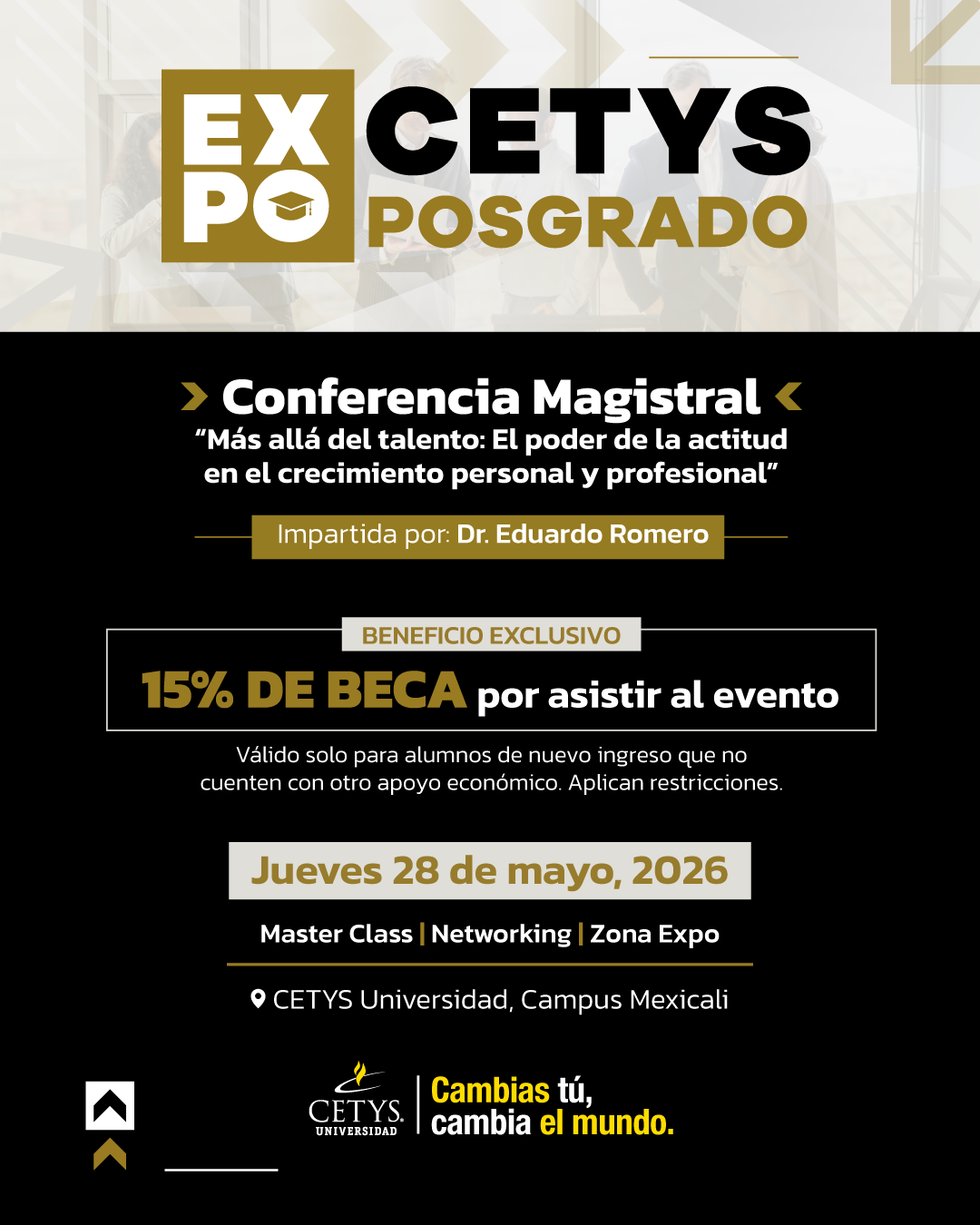CETYS Universidad Campus Mexicali Facebook ad: ExpoCETYS Posgrado 2026
