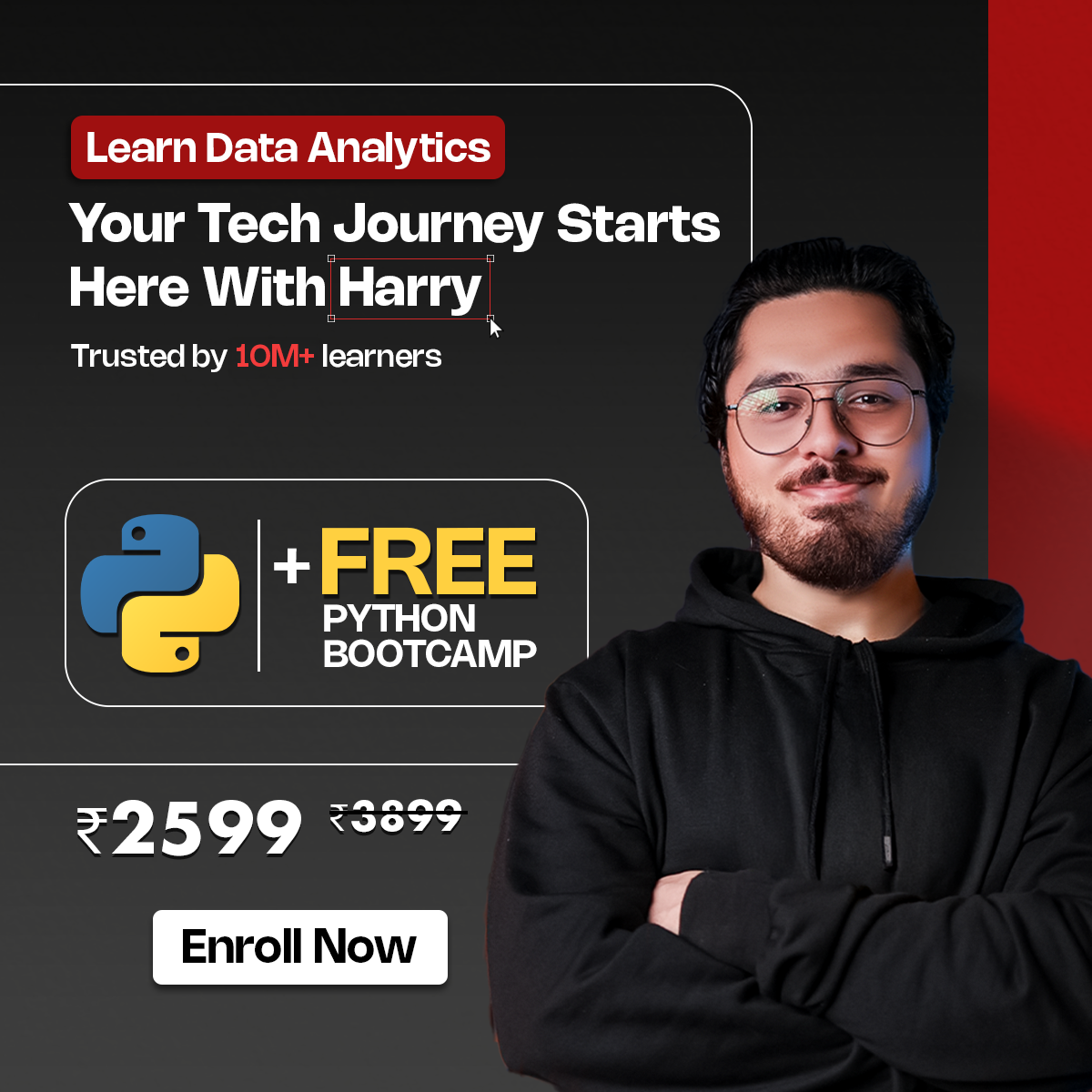 Code With Harry Facebook ad: Stay Relevant in the AI Era