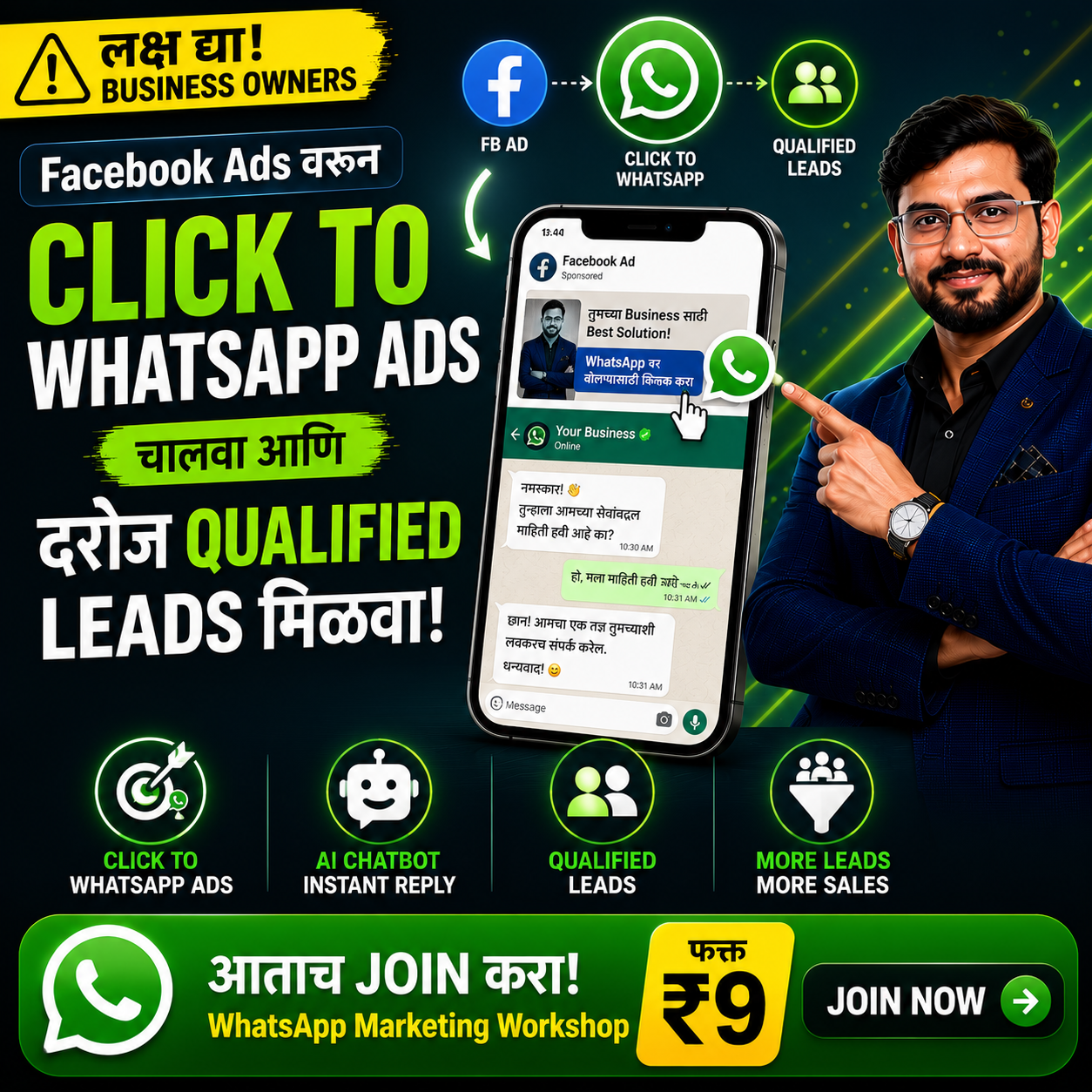 AI Autofunnel-WhatsApp API Facebook ad