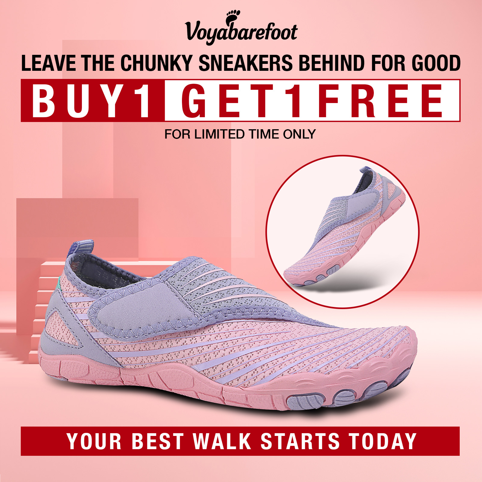 Voyabarefoot Facebook ad