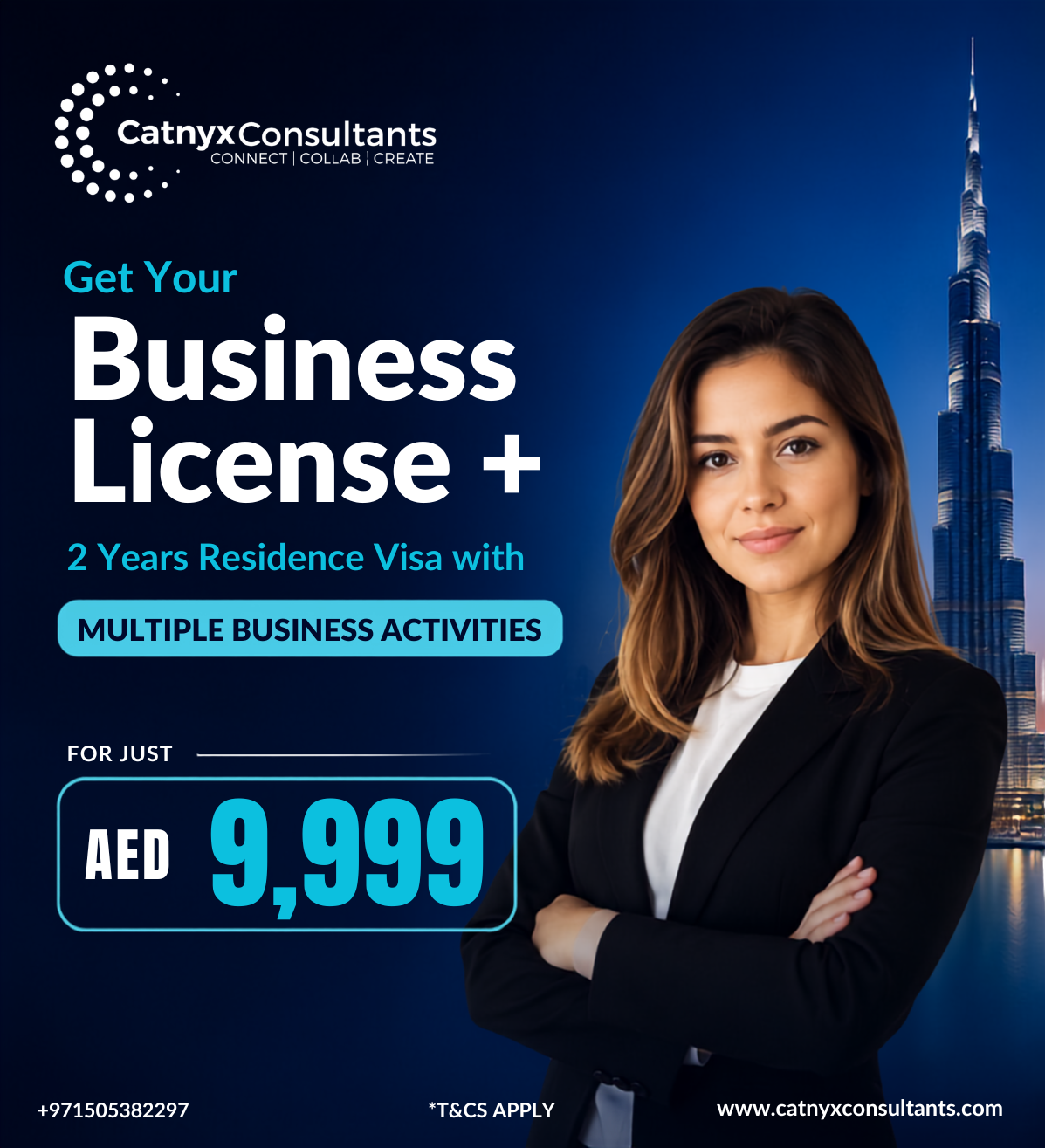 Catnyx Consultants Facebook ad: Connect With Business Setup Expert Now!