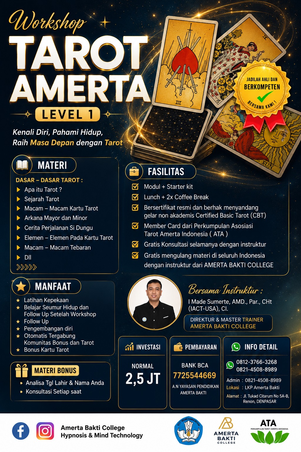Amerta Bakti College Facebook ad: Mari Mengobrol diWhatsp