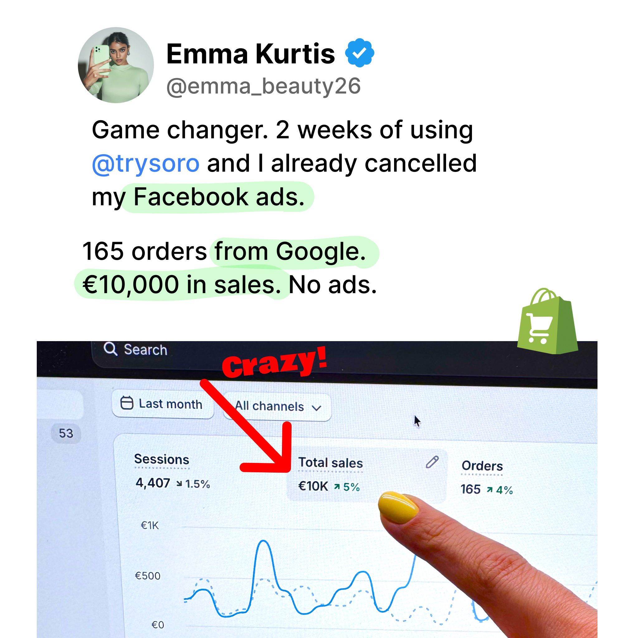 Soro SEO Facebook ad