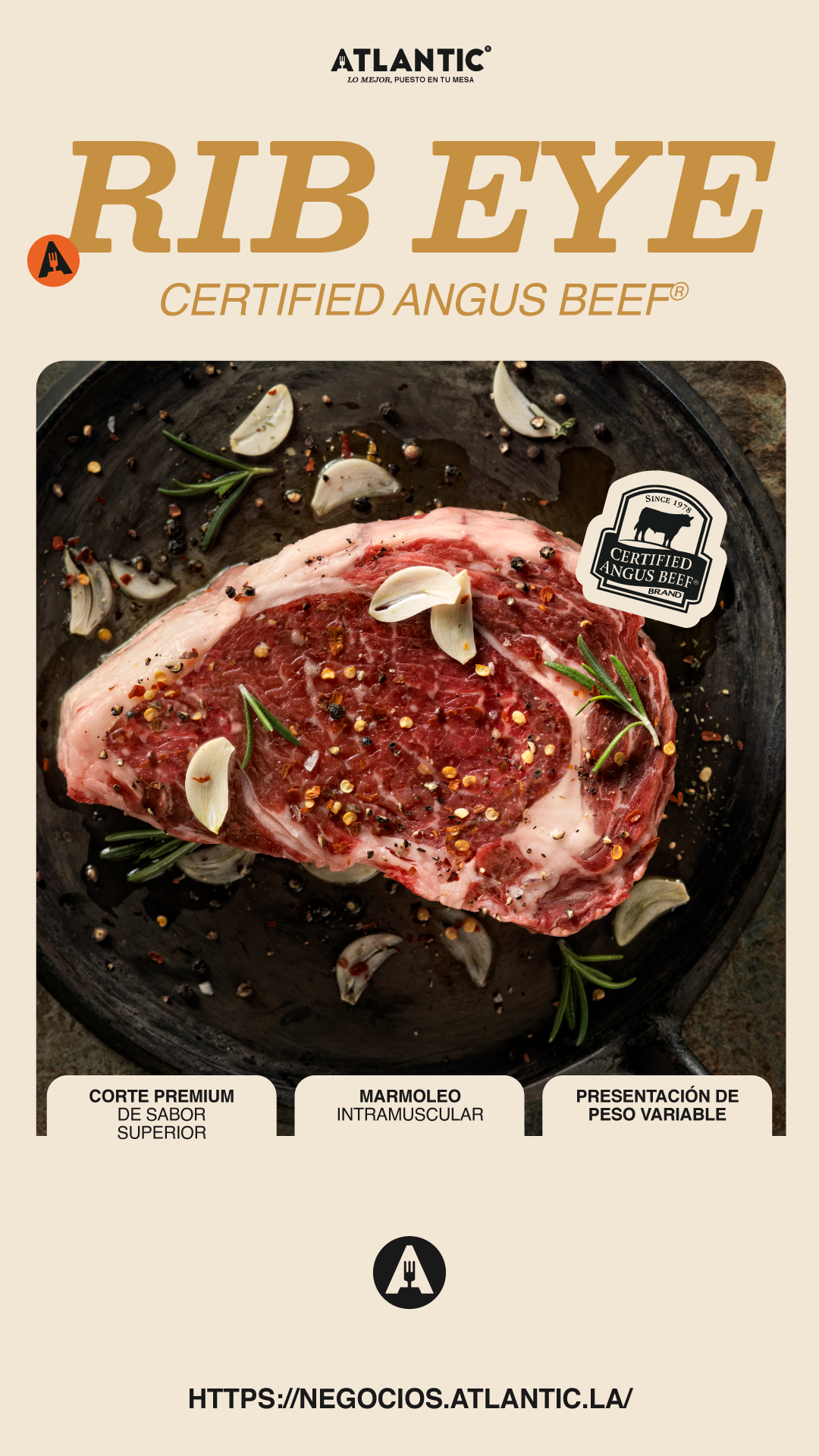 AtlanticFoods Facebook ad from Mar 12, 2026