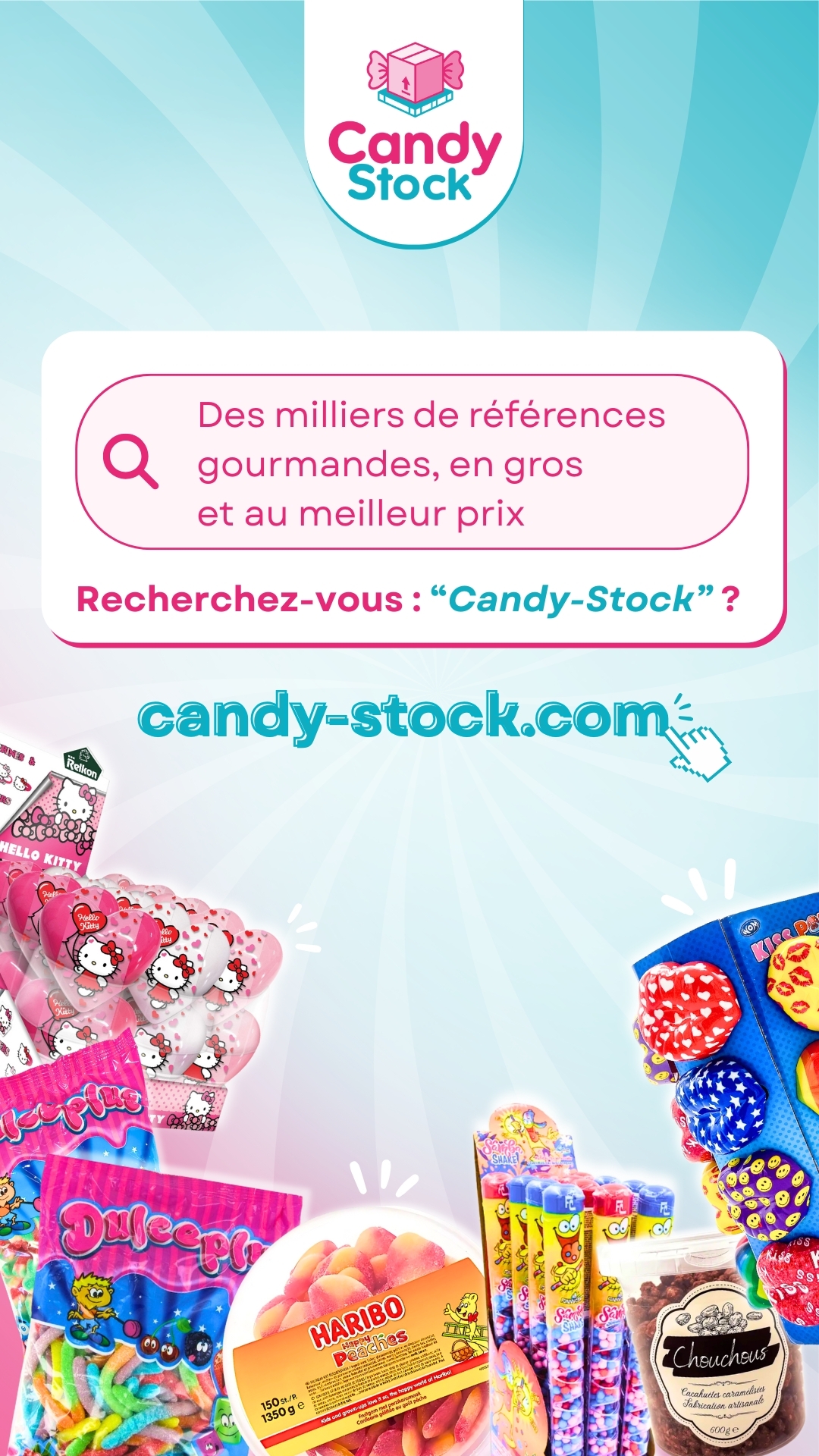 Candy Stock Facebook ad from Jul 7, 2026