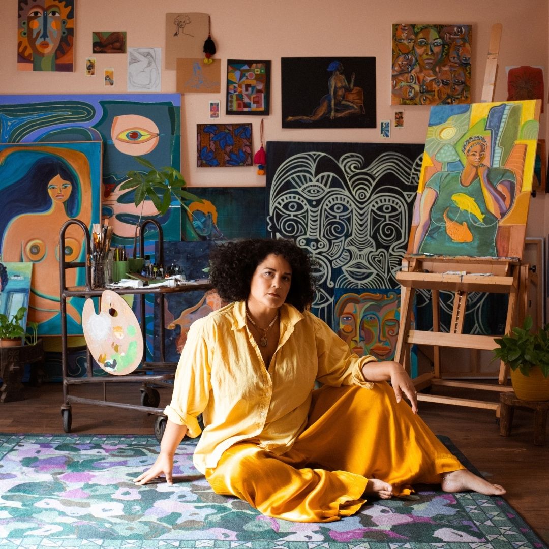 Saatchi Art Facebook ad: Justina Blakeney x Saatchi Art