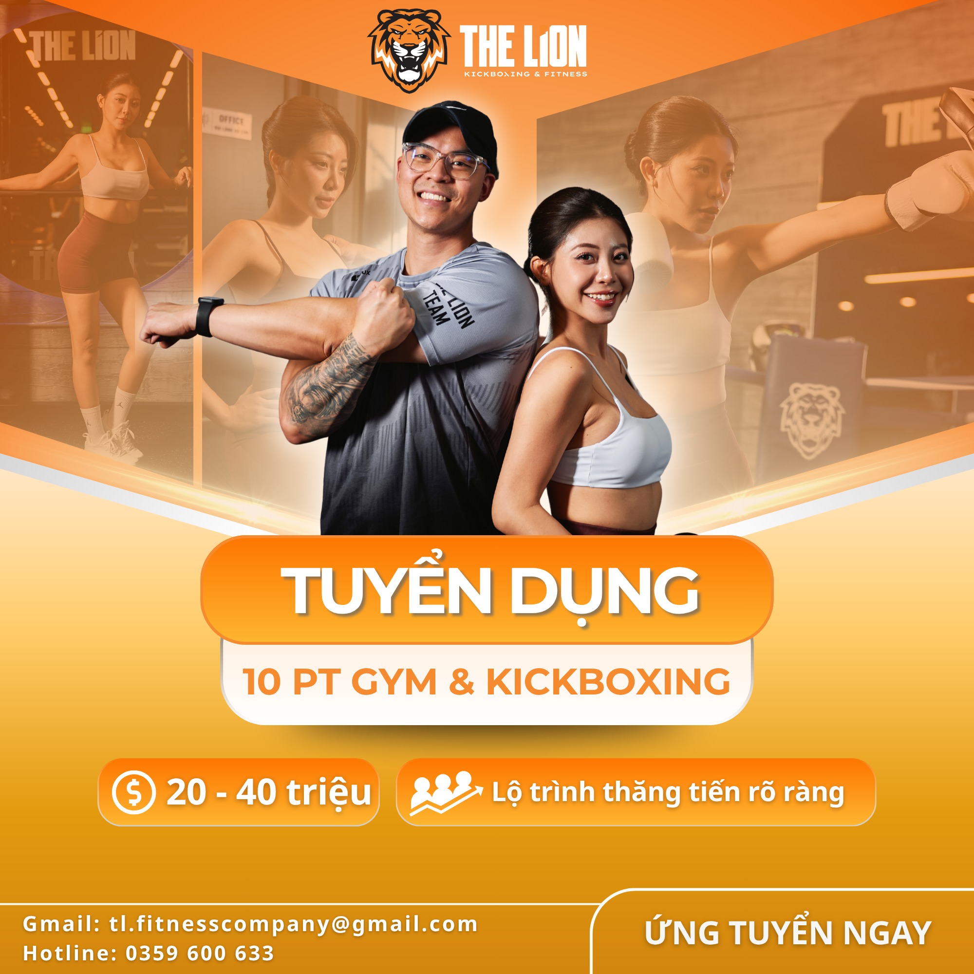 TheLion - Kickboxing & Fitness Facebook ad: The LION Tuyển Dụng 10 PT Gym &…