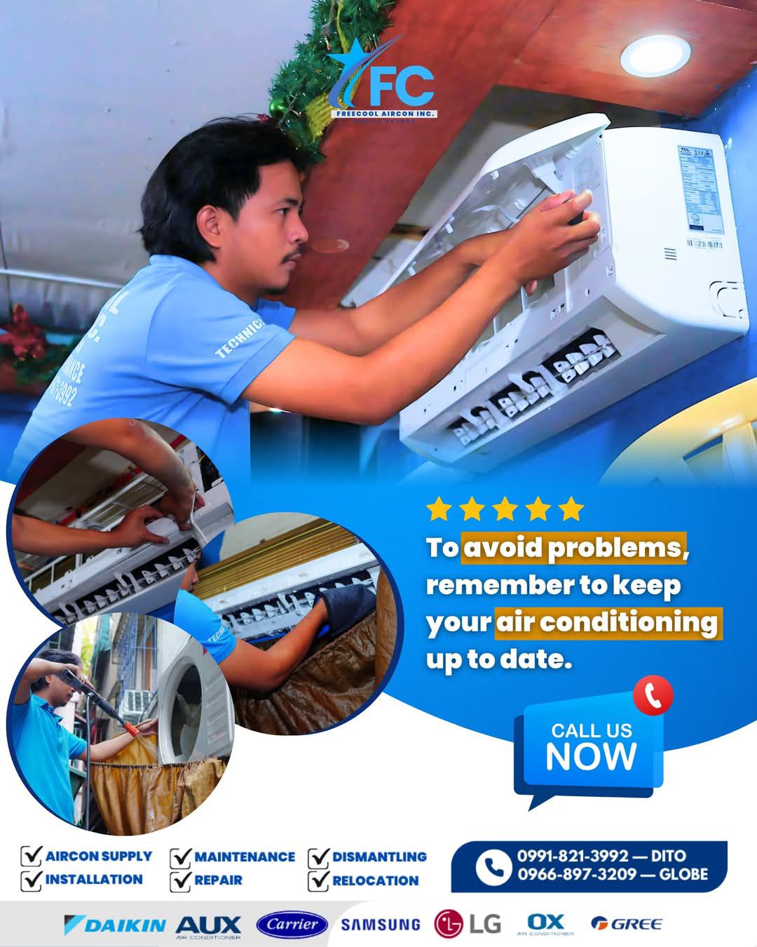 FreeCool Aircon Incorporated-Manila Facebook ad: Beat the heat with Freecool Aircon Manila Your…