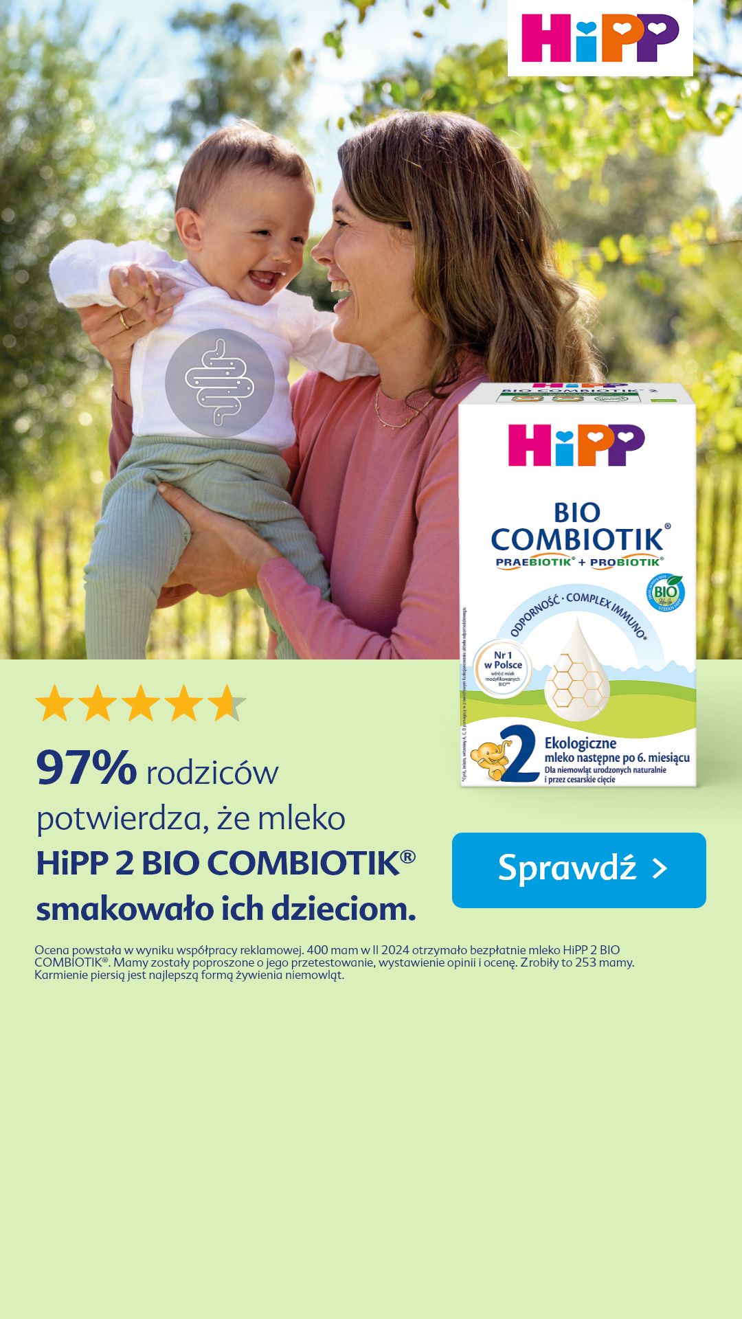 HiPP Polska Facebook ad