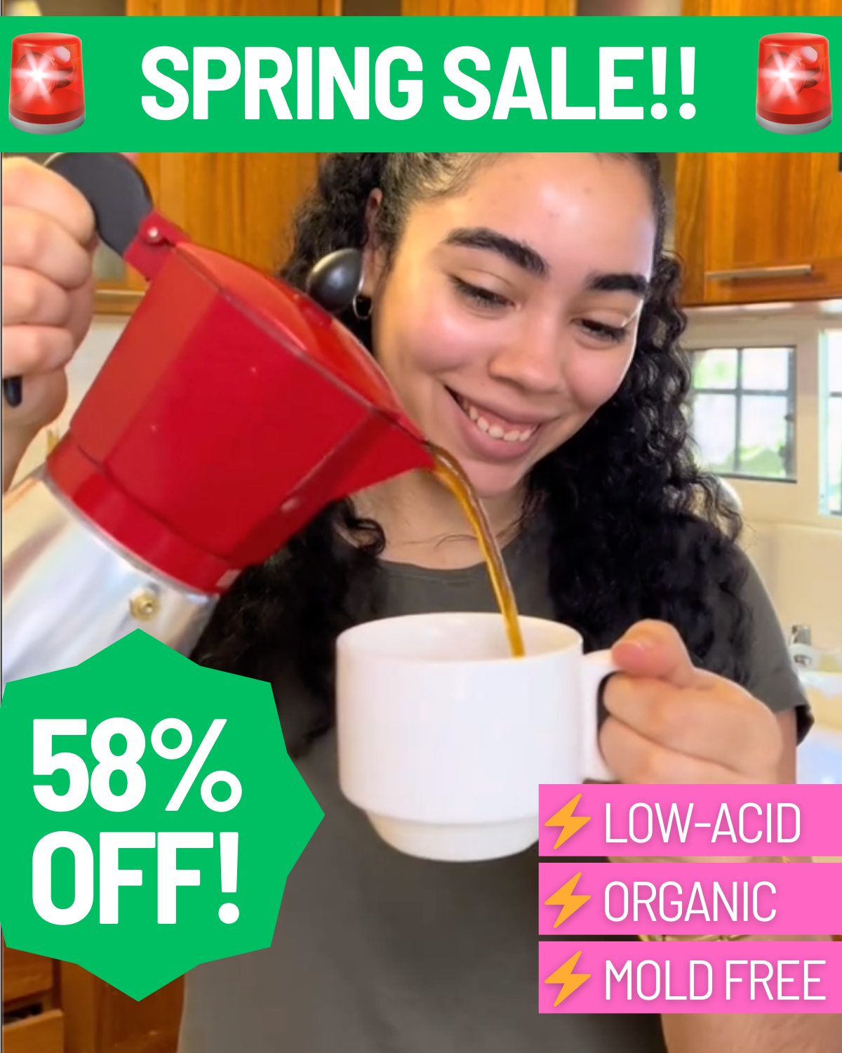 Lifeboost Coffee Facebook ad