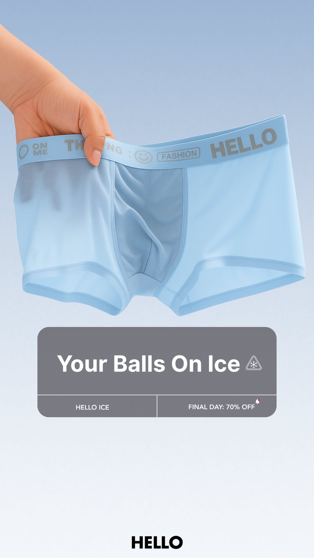 HELLO - The Only Underwear You'll Ever Need Facebook ad